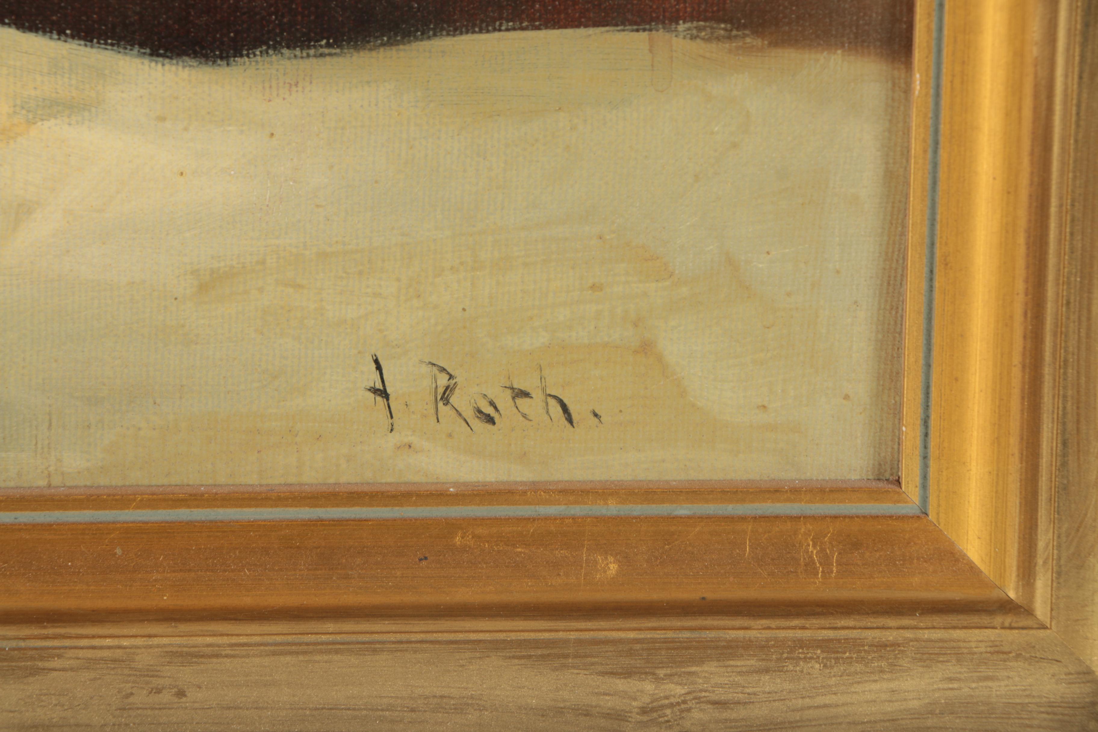 A. Roth Oil Painting of a Floral Still Life EBTH