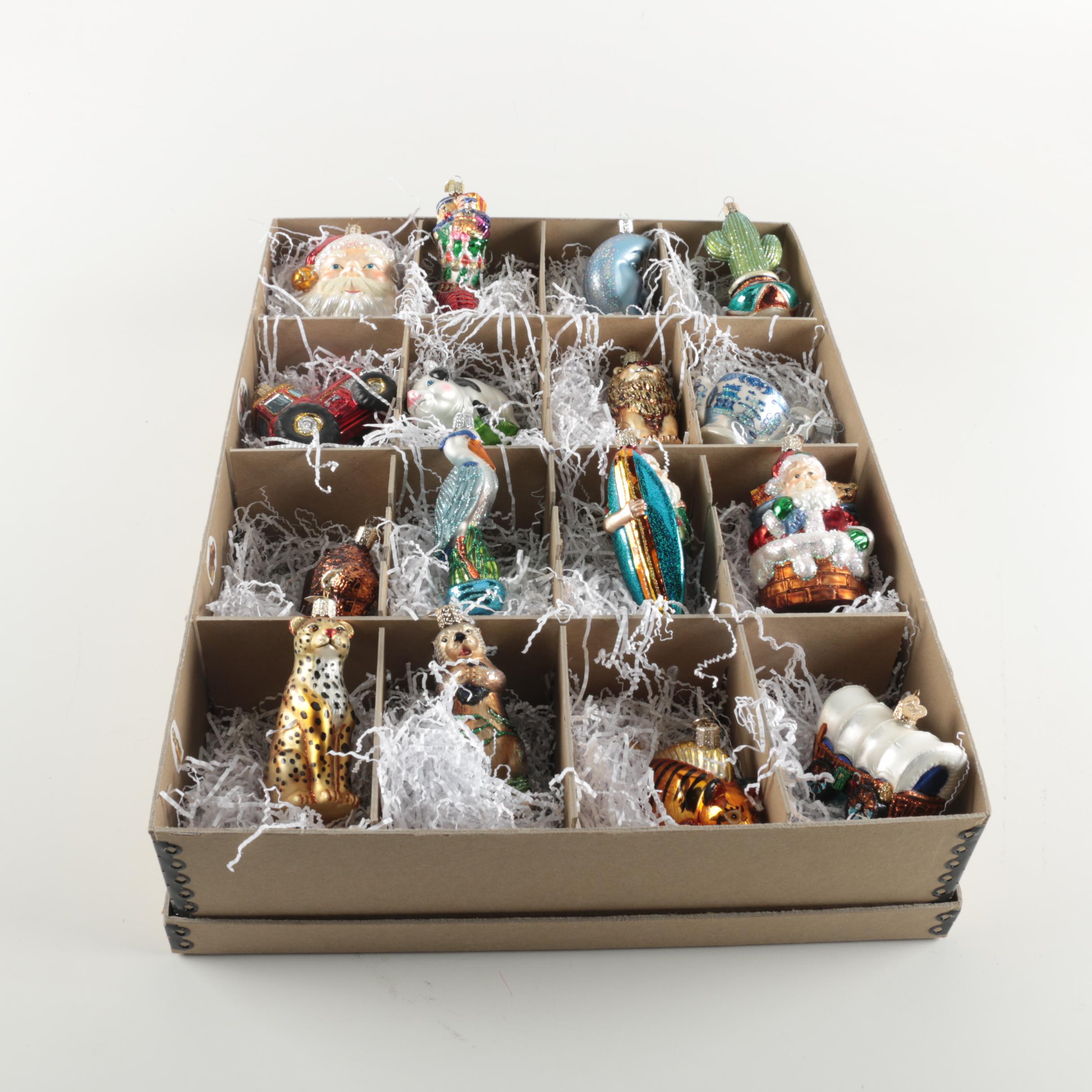 Nostalgic Miniature Glass Christmas Ornament Gift Set, 12 ...