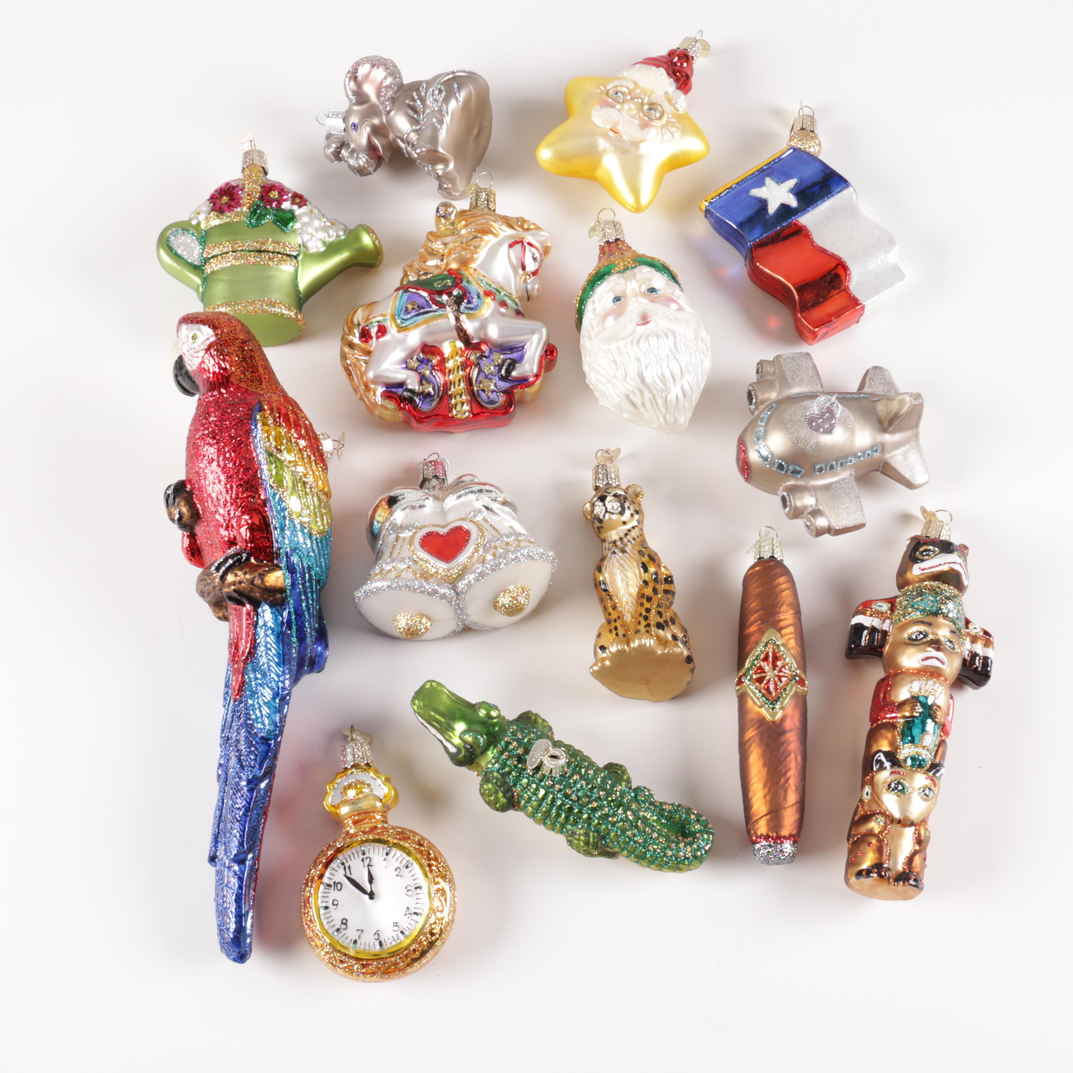 Old World Christmas Glass Ornament Collection EBTH