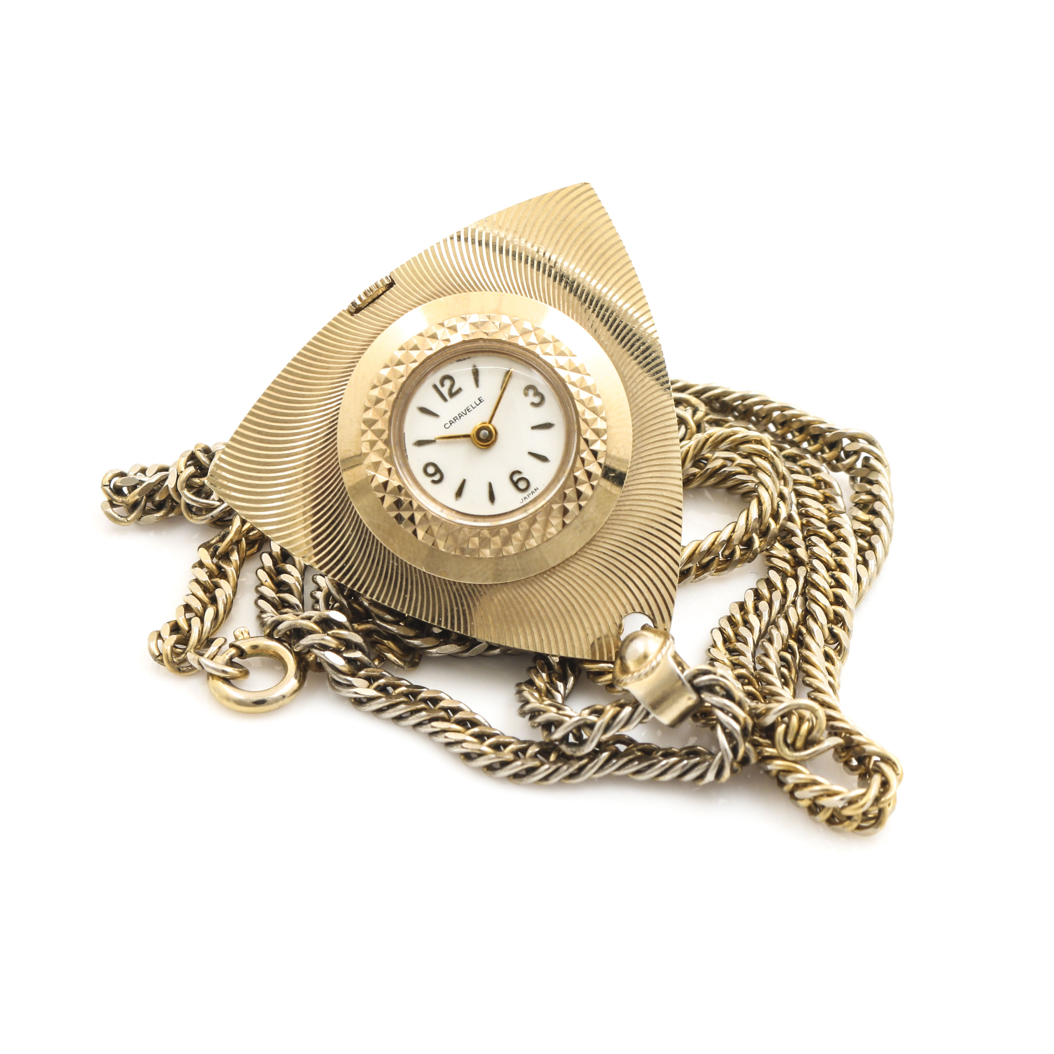 caravelle pendant watch