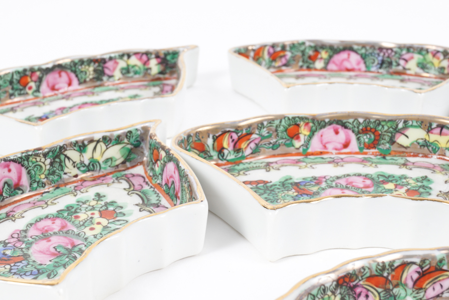 Chinese Porcelain Serving Dishes with Lazy Susan EBTH