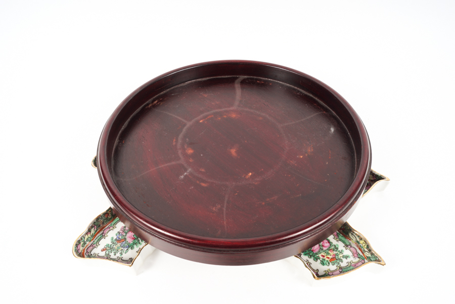 Chinese Porcelain Serving Dishes with Lazy Susan EBTH