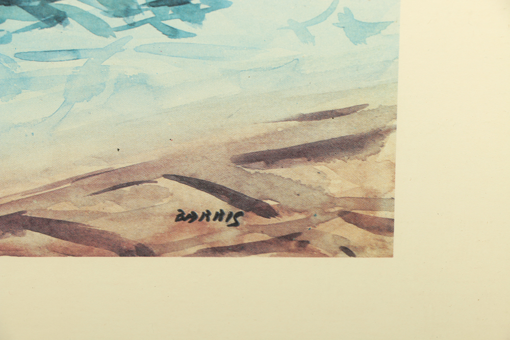 Collection Of Eight Offset Lithograph Prints After Landscape Paintings ...