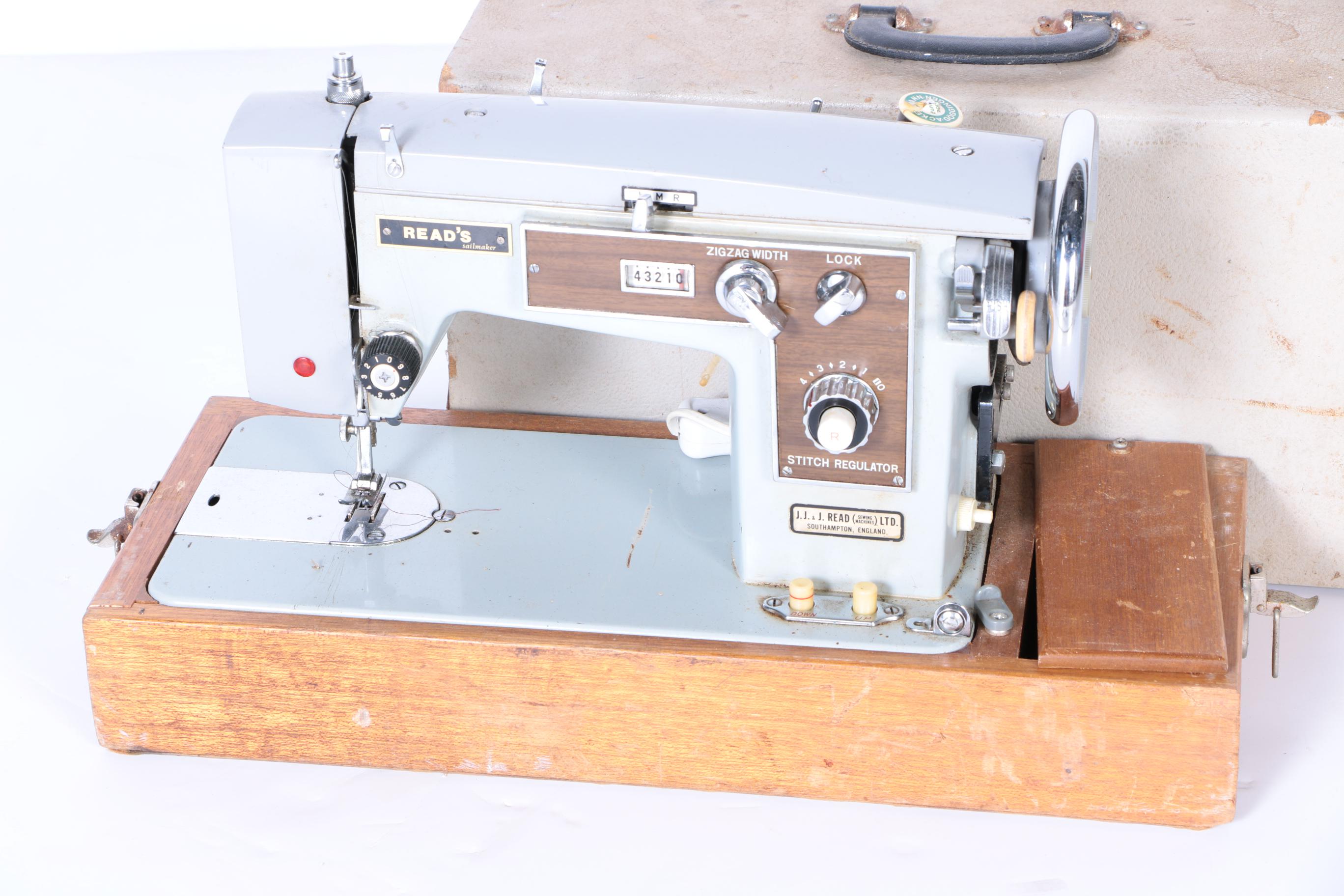 Read's Sailmaker Sewing Machine With Case EBTH