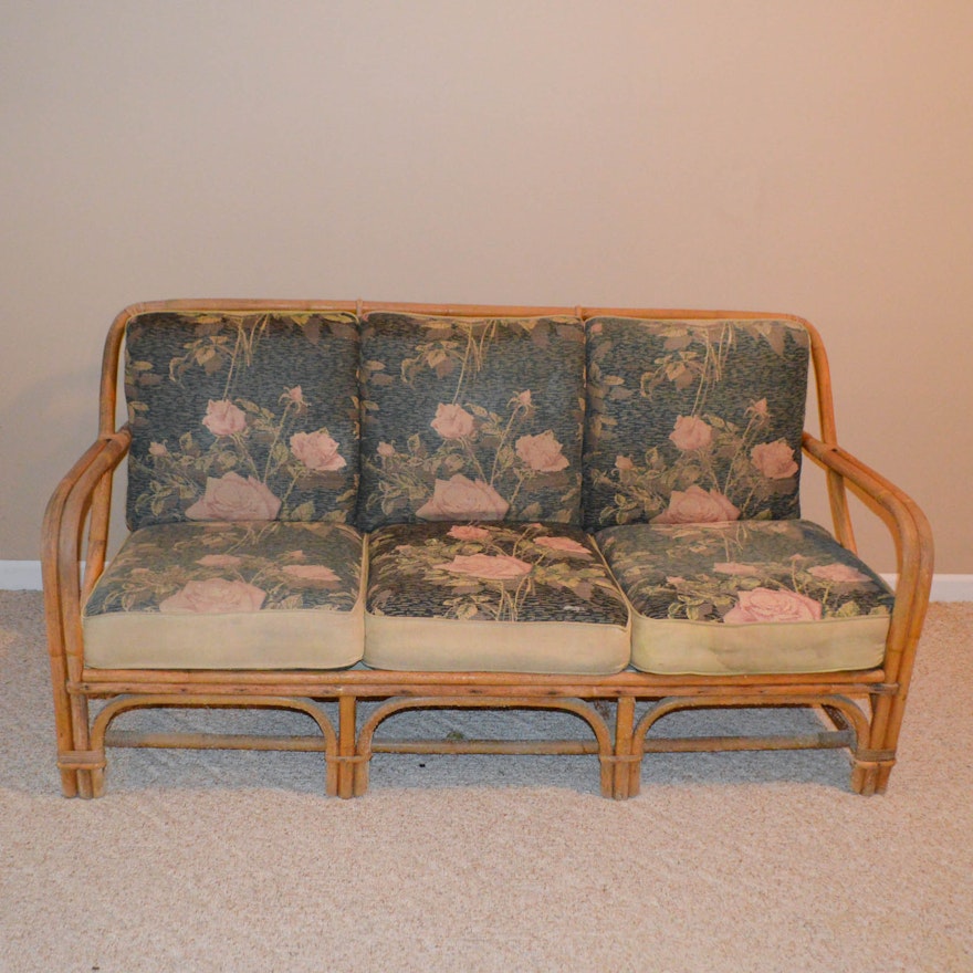 Vintage Rattan Sofa | EBTH