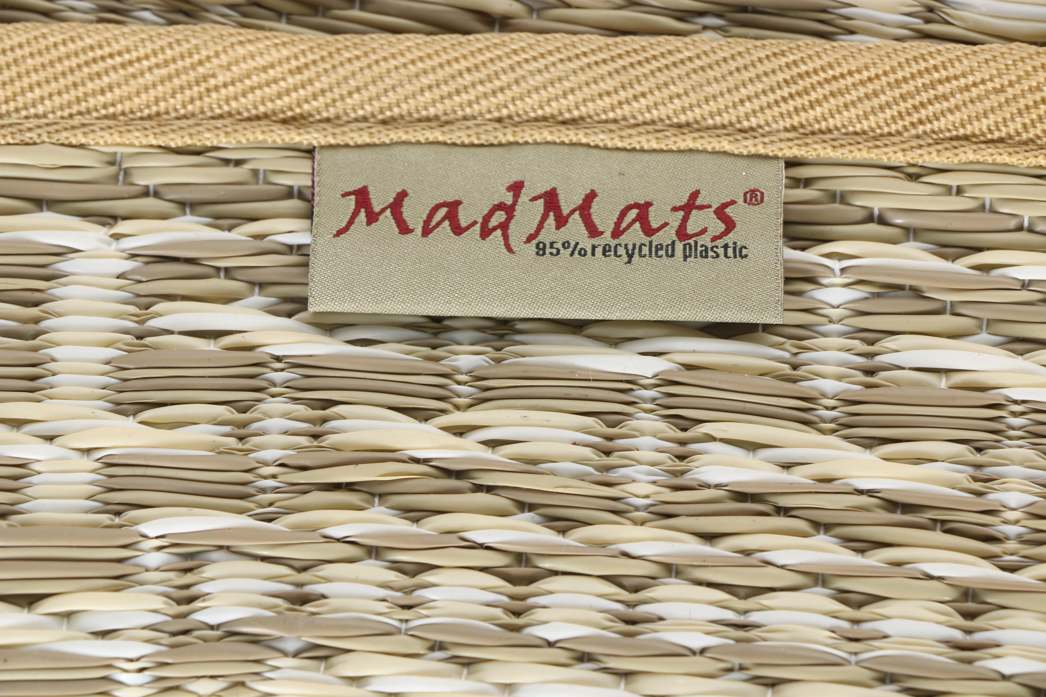 Handwoven Mad Mats Recycled Plastic Area Rug EBTH