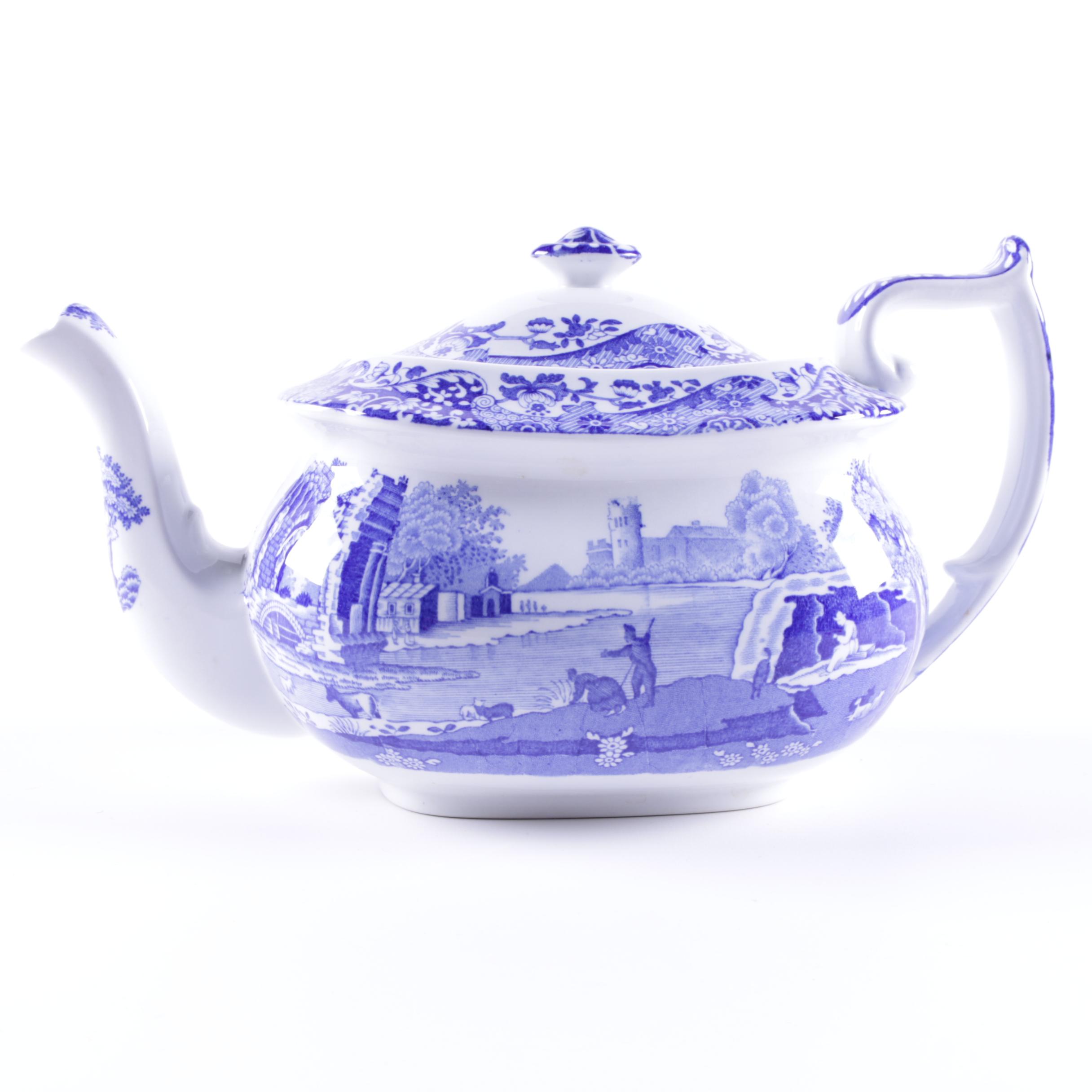 Spode "Blue Italian" Teapot EBTH