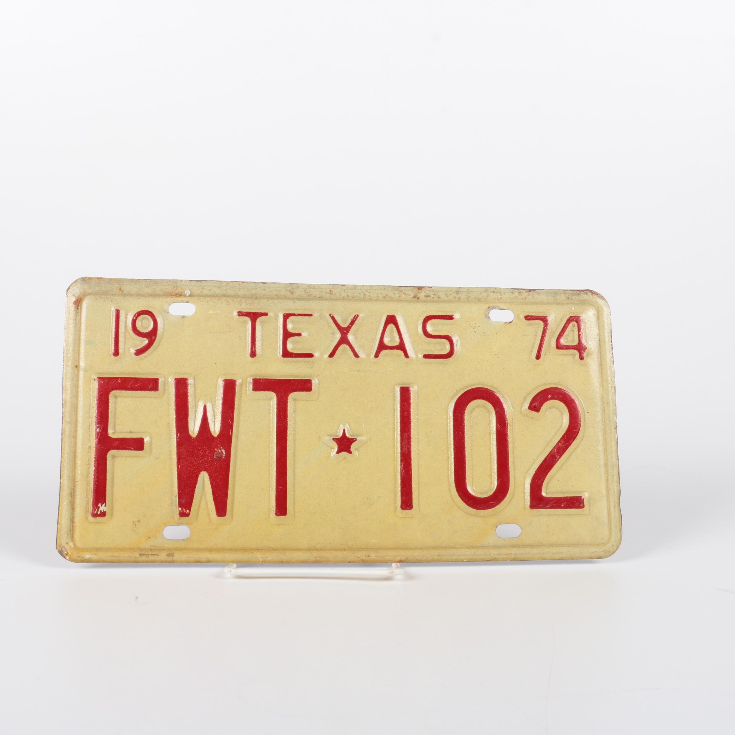 Vintage License Plates EBTH