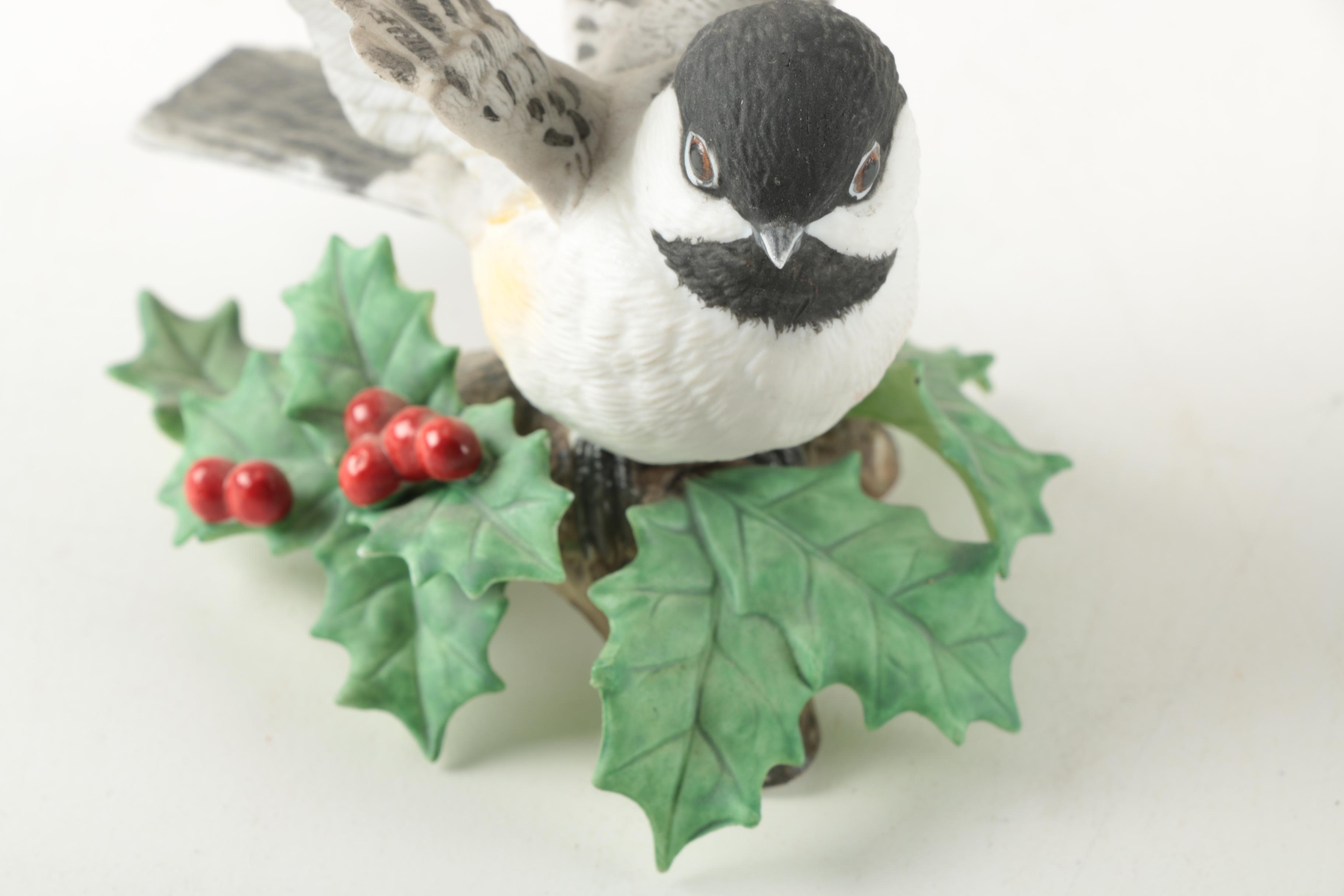 Lenox Chickadee Music Box and Figurine EBTH