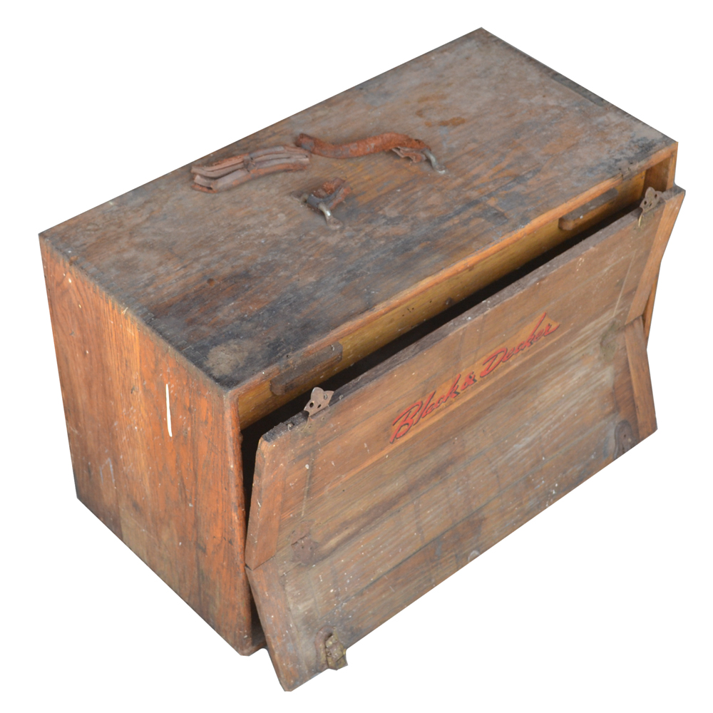 Vintage Black Decker Wooden Tool Chest Ebth