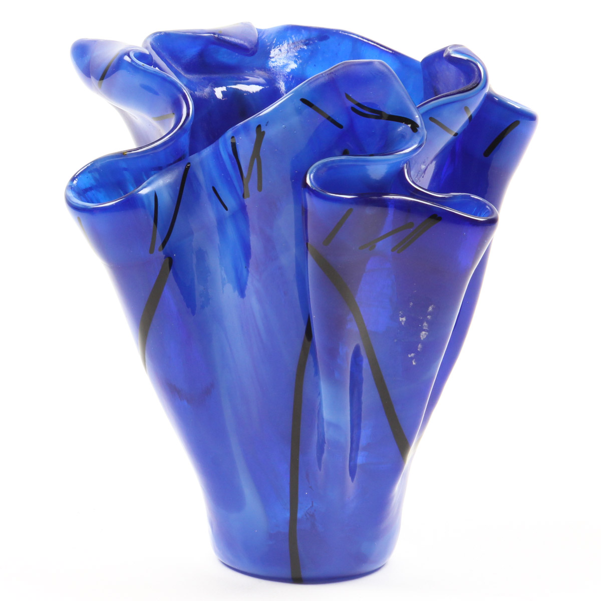 Art Glass Handkerchief Vase EBTH