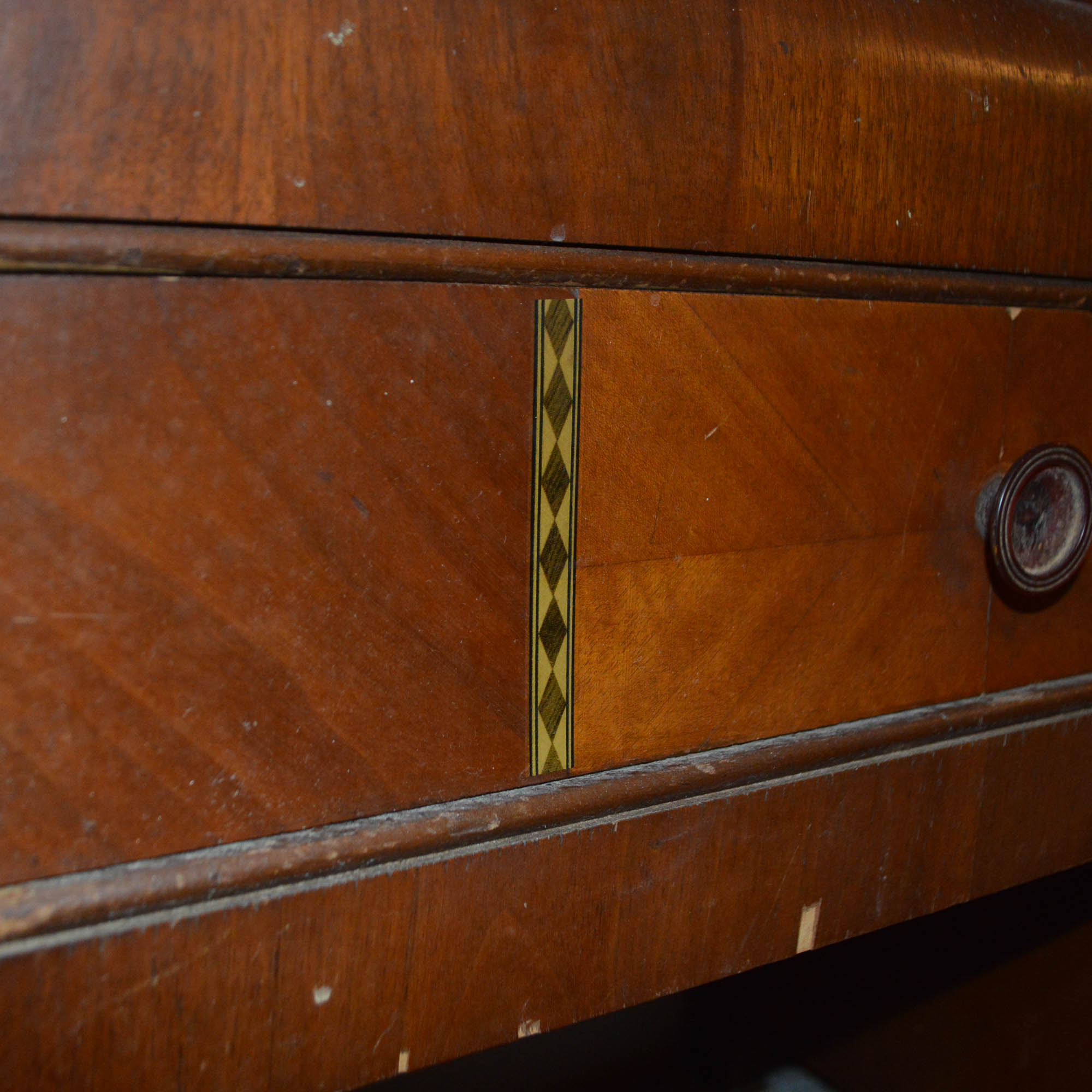 Art Deco Waterfall Dresser with Mirror EBTH