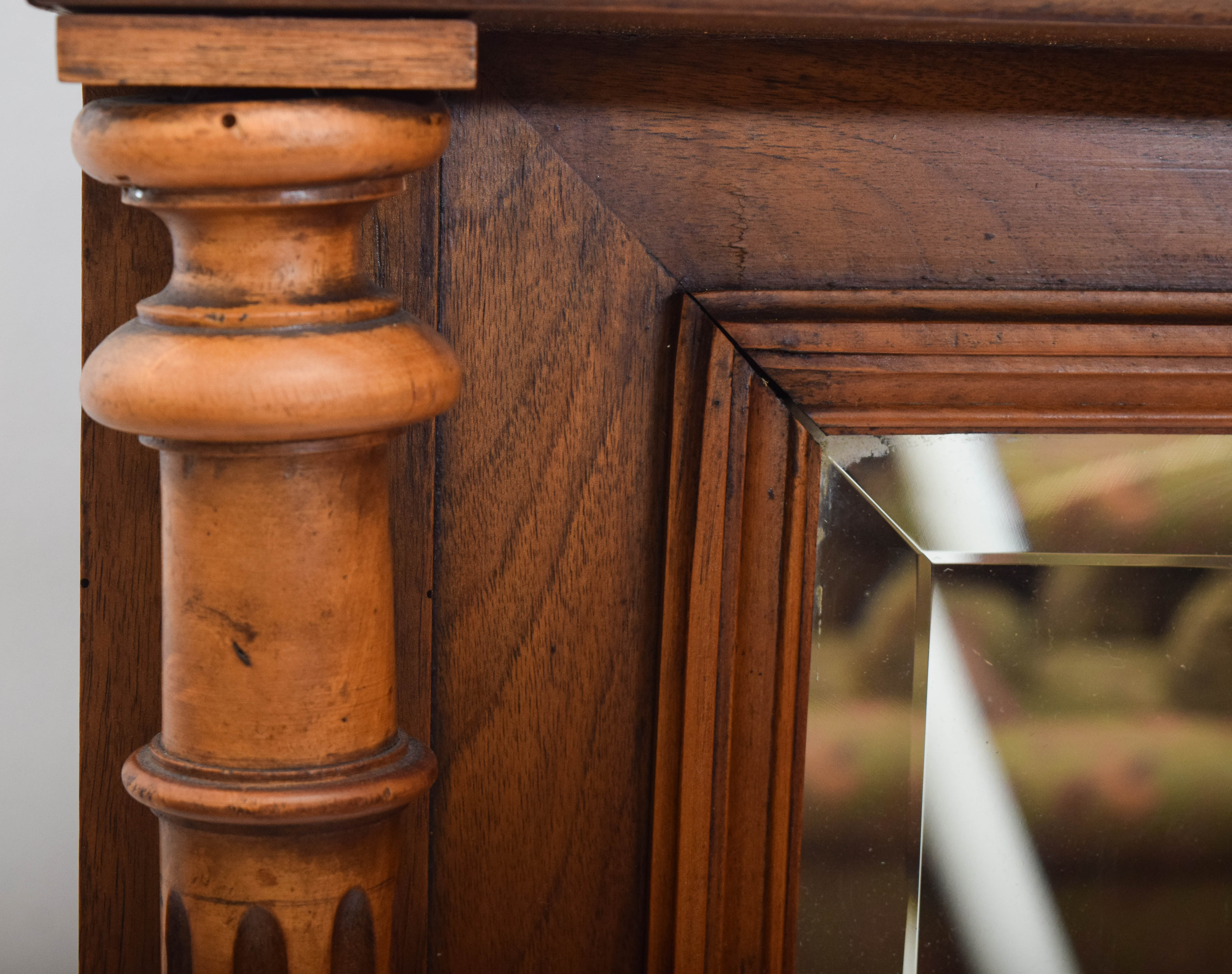 Carved Wood Framed Mirror EBTH