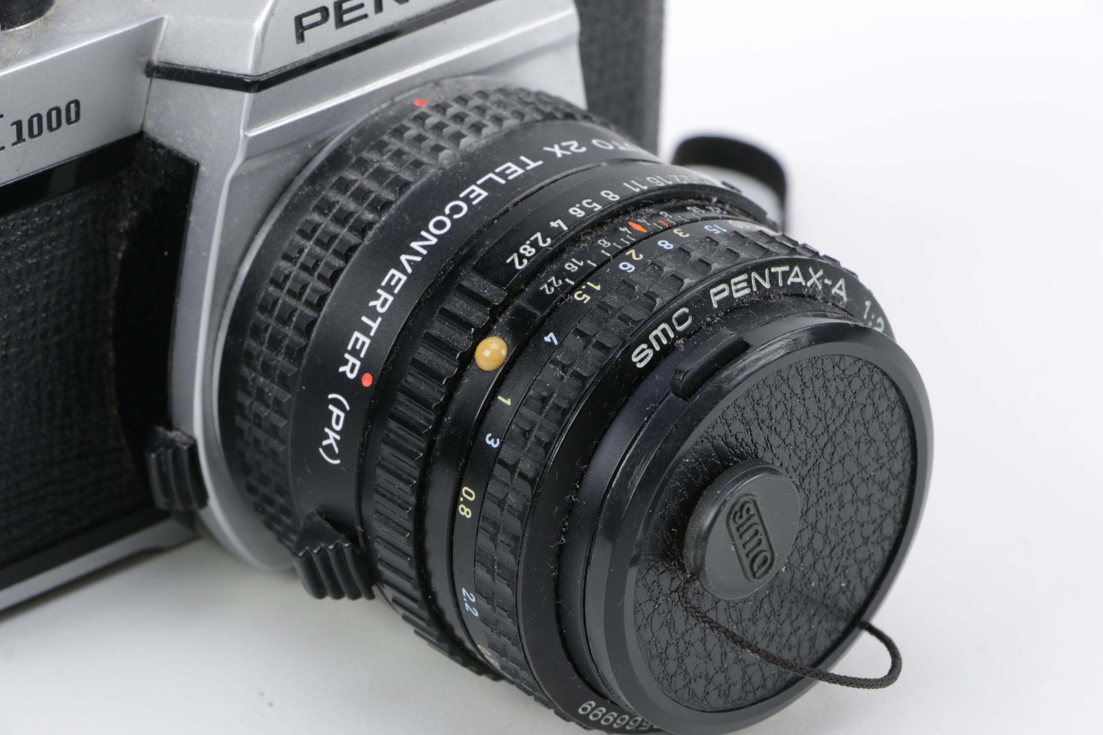 Pentax K1000 Camera, Bag and Accessories EBTH