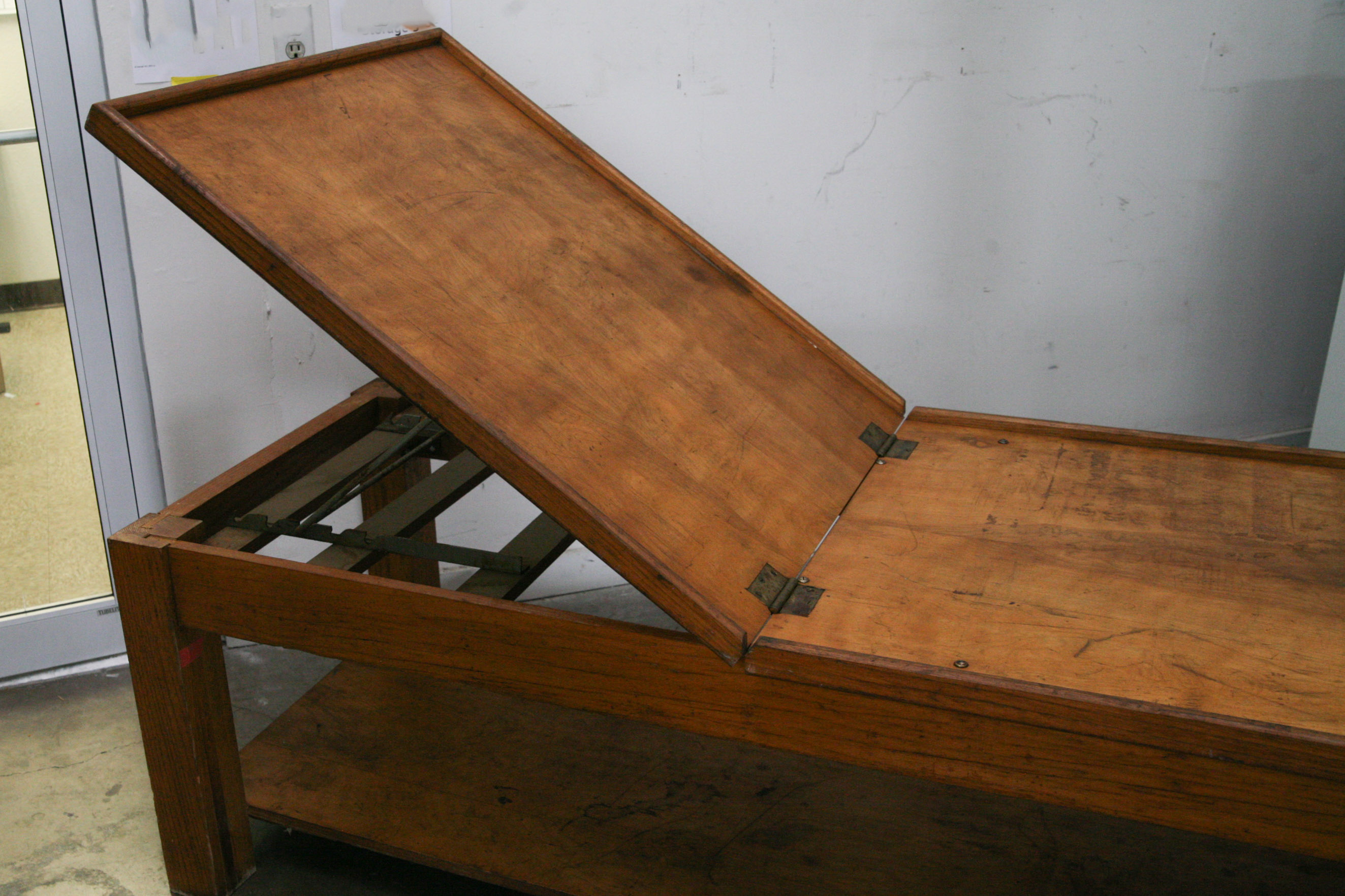 Vintage Wooden Hospital Bed EBTH