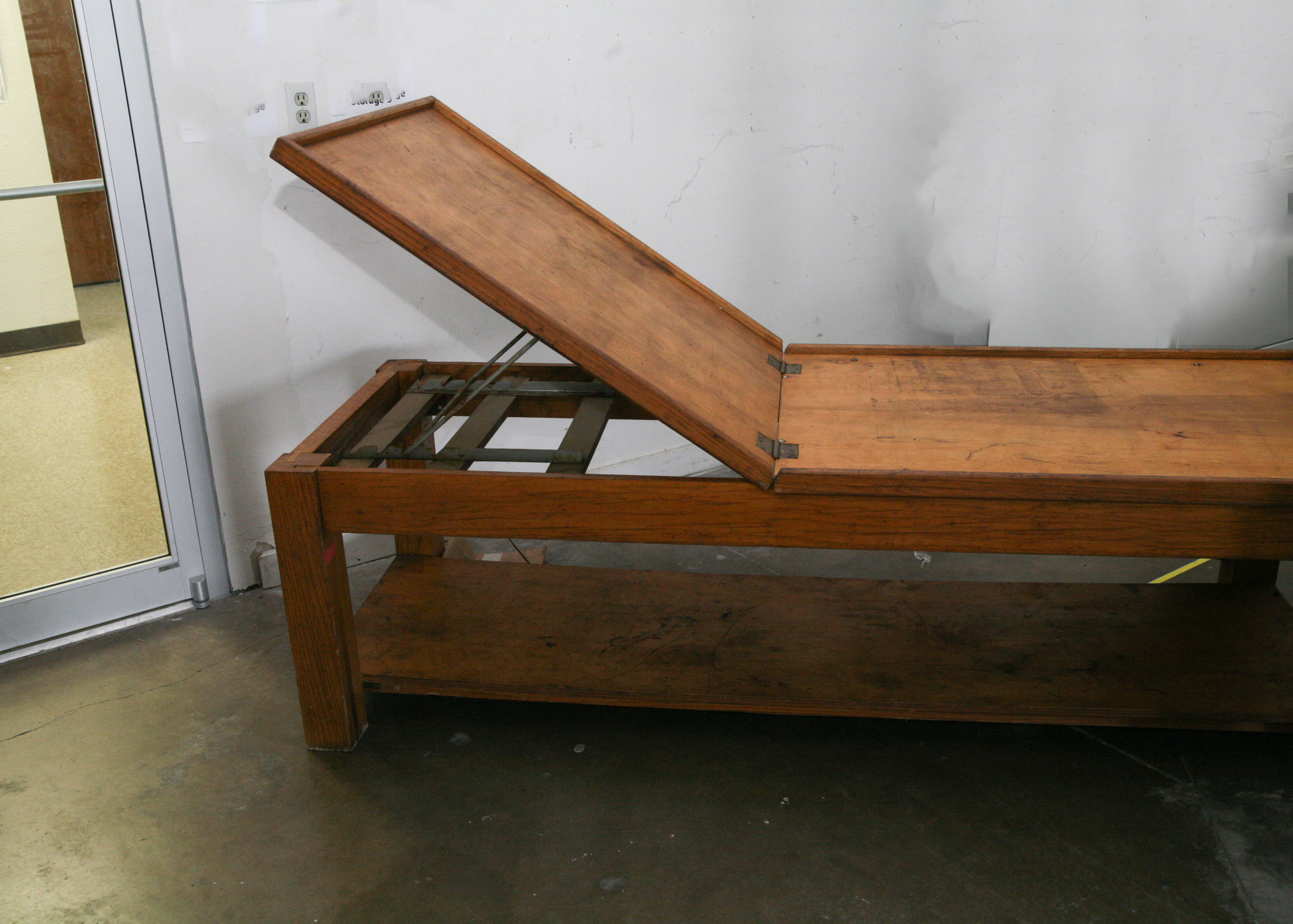 Vintage Wooden Hospital Bed EBTH