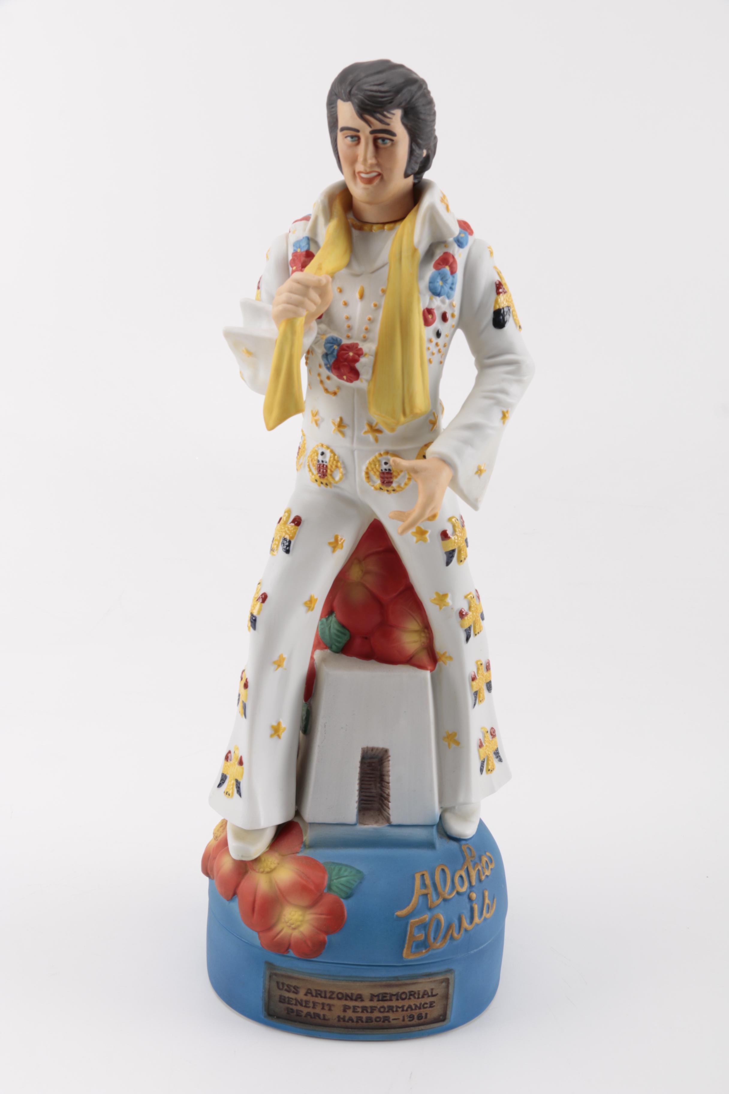 McCormick Elvis Presley Figural Decanters Including Musical Decanter EBTH