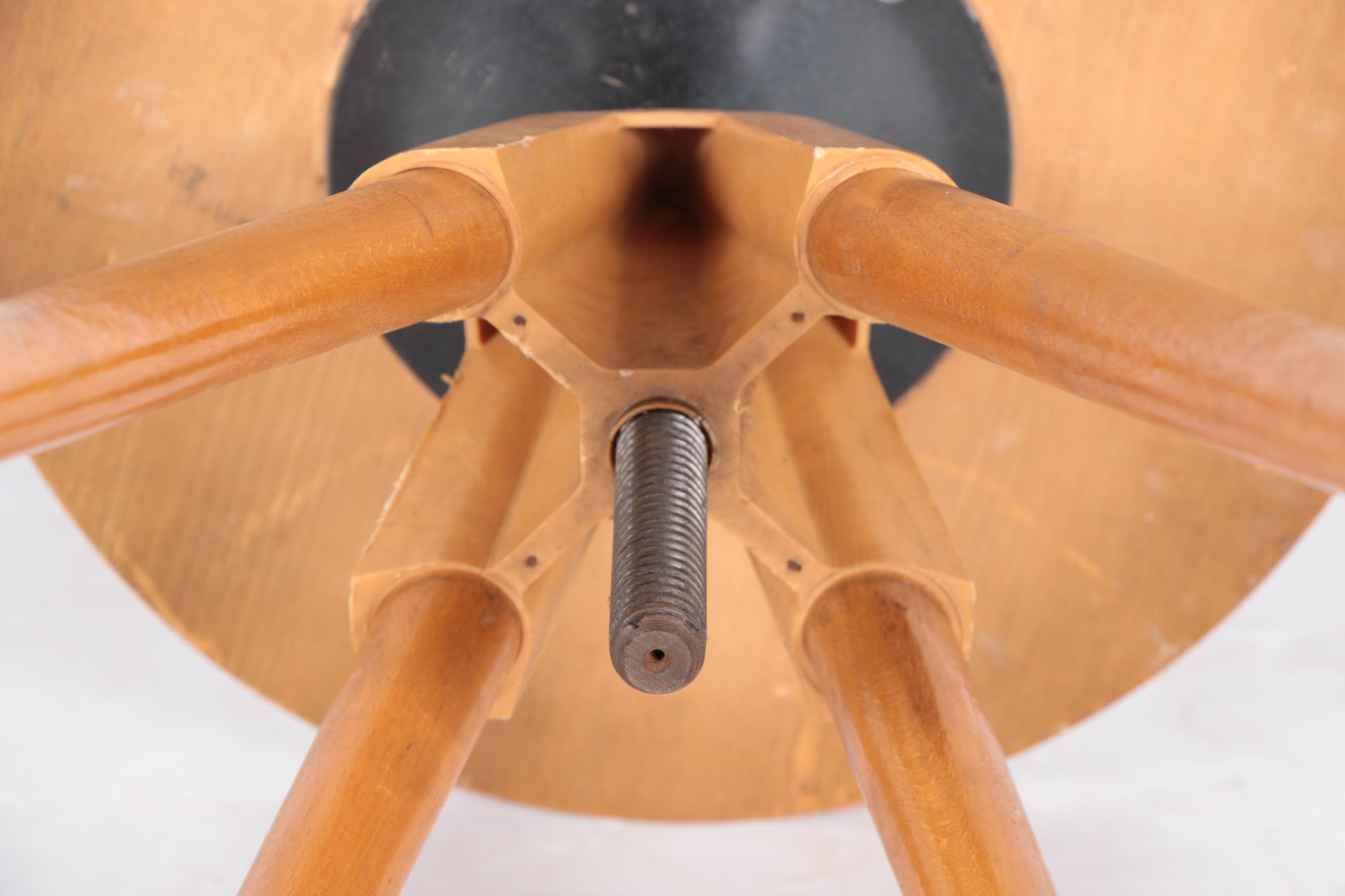 Two Vintage Adjustable Stools EBTH