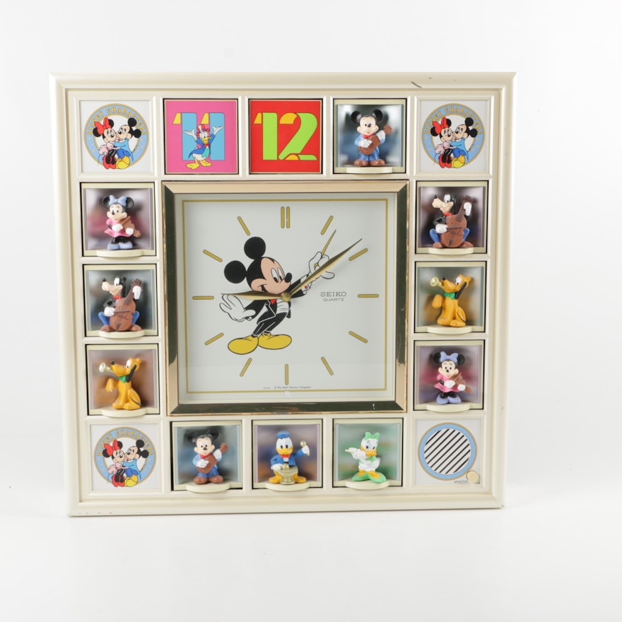 Disney Characters Seiko Musical Wall Clock | EBTH