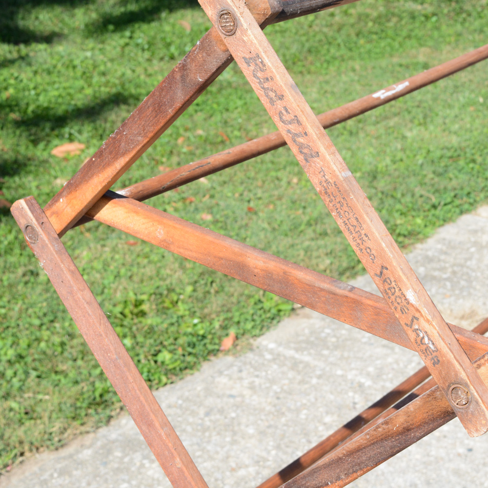 Vintage Rid-Jid Laundry Drying Rack | EBTH