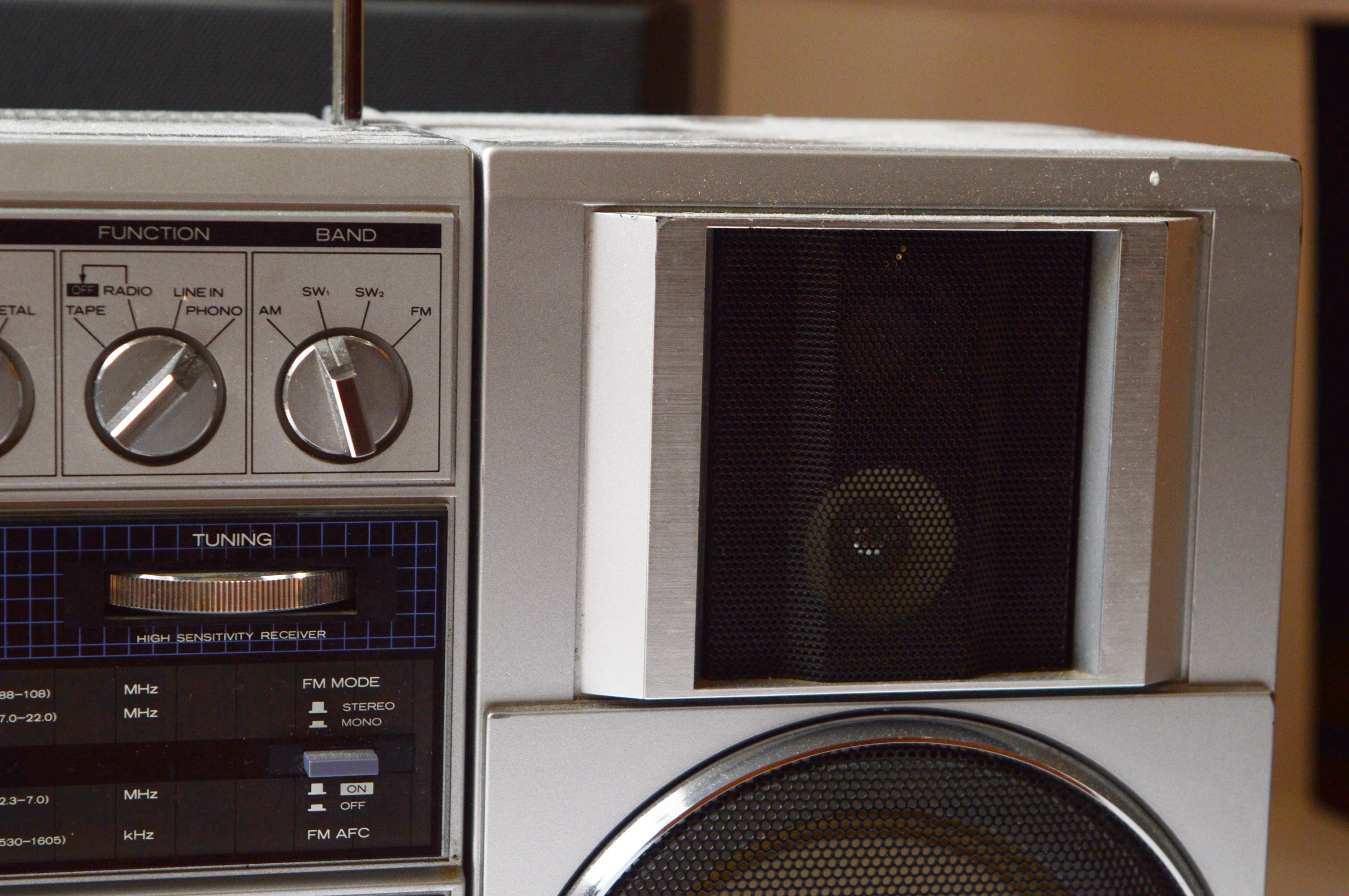 Memorex Karaoke Machine with CDs, and Hitachi Boombox EBTH