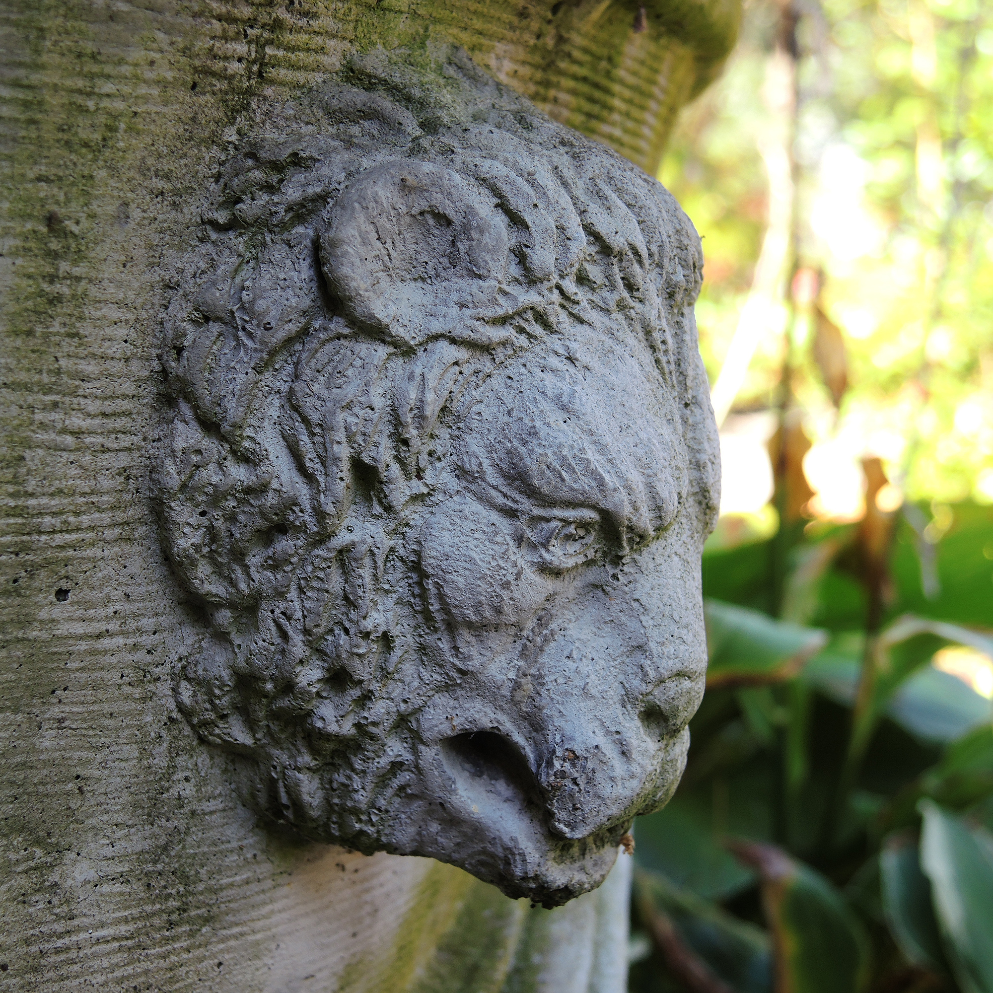 Large Concrete Lion Flower Planter EBTH