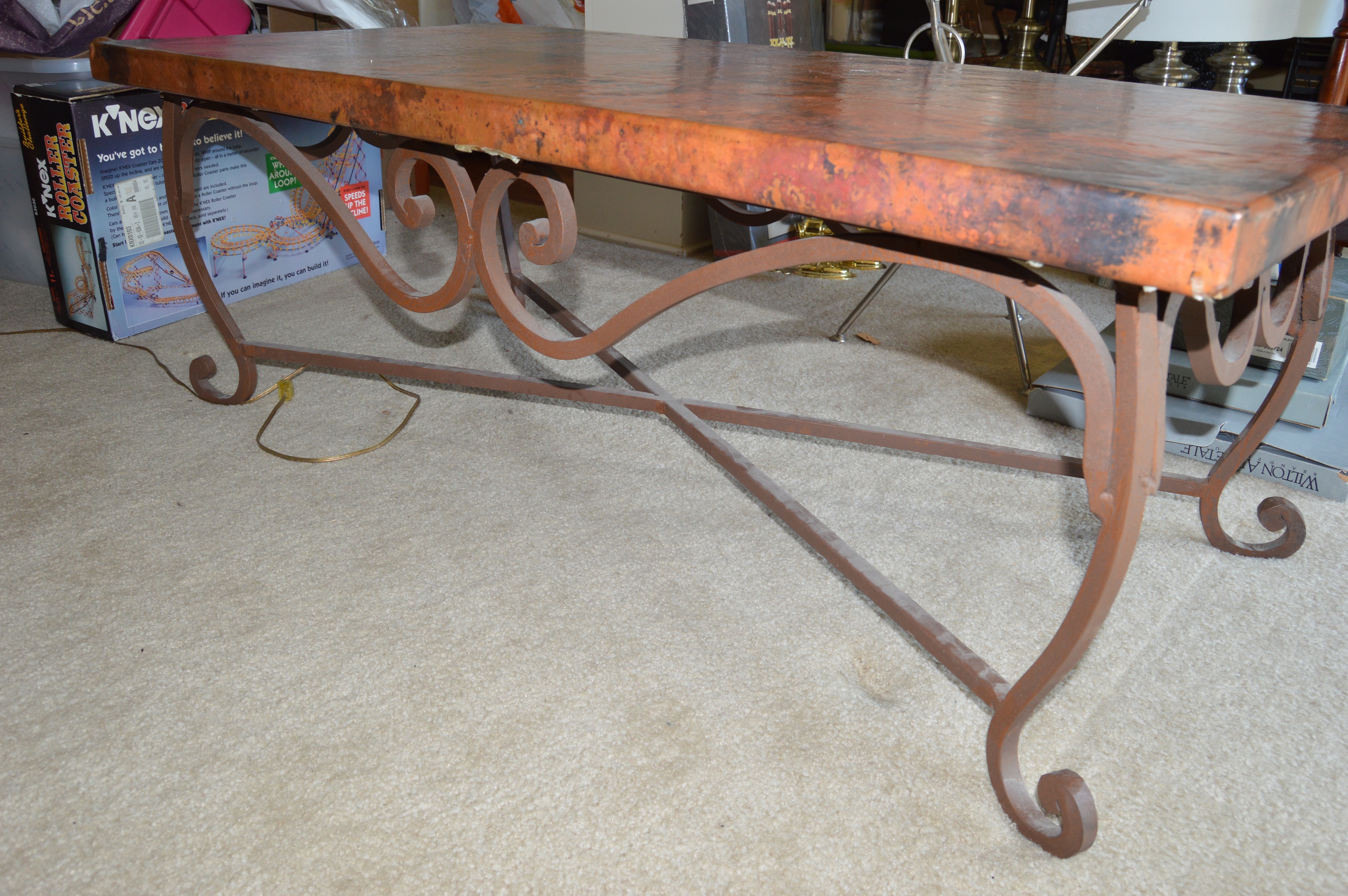Copper Top Coffee Table from Arhaus EBTH