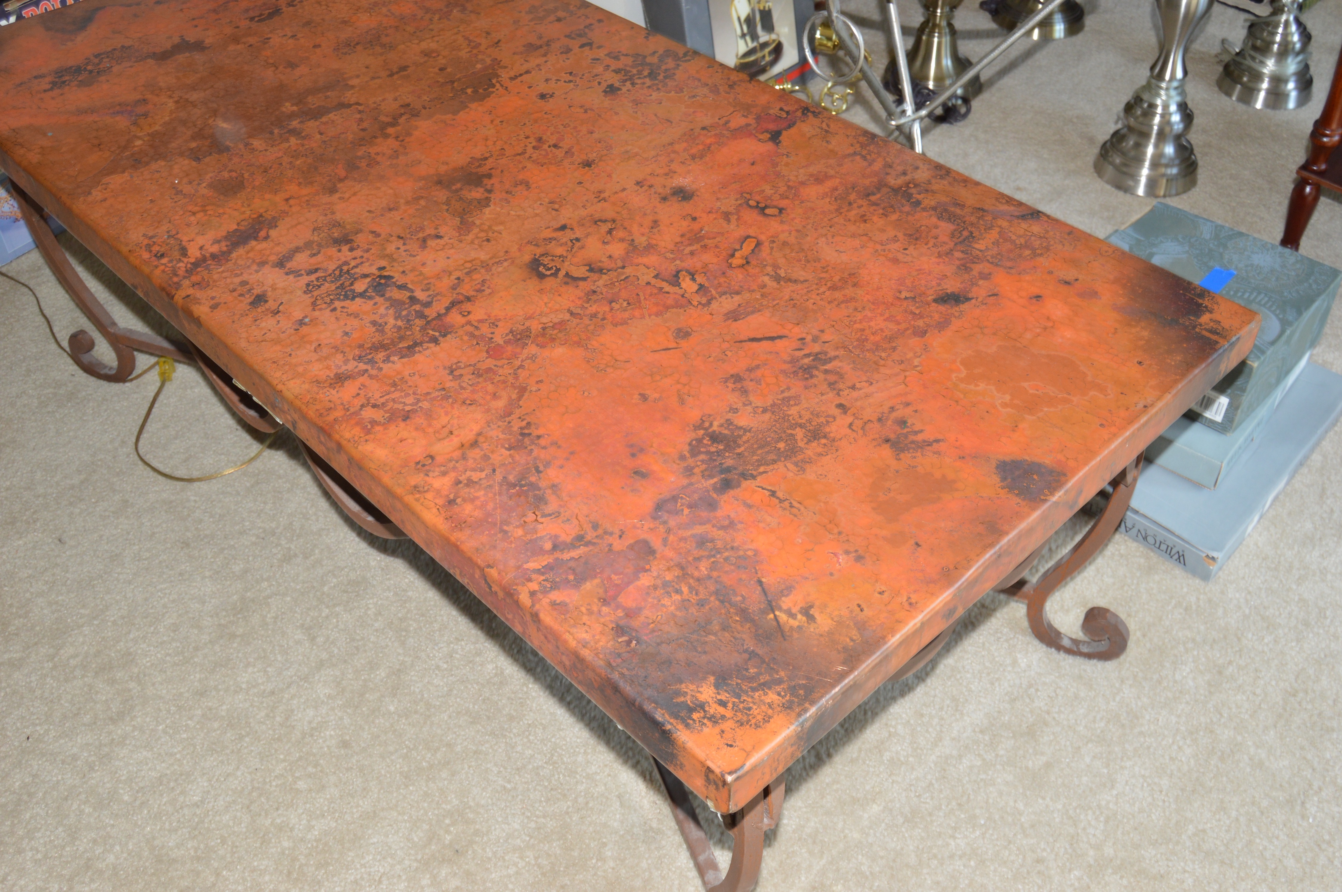 Copper Top Coffee Table from Arhaus EBTH