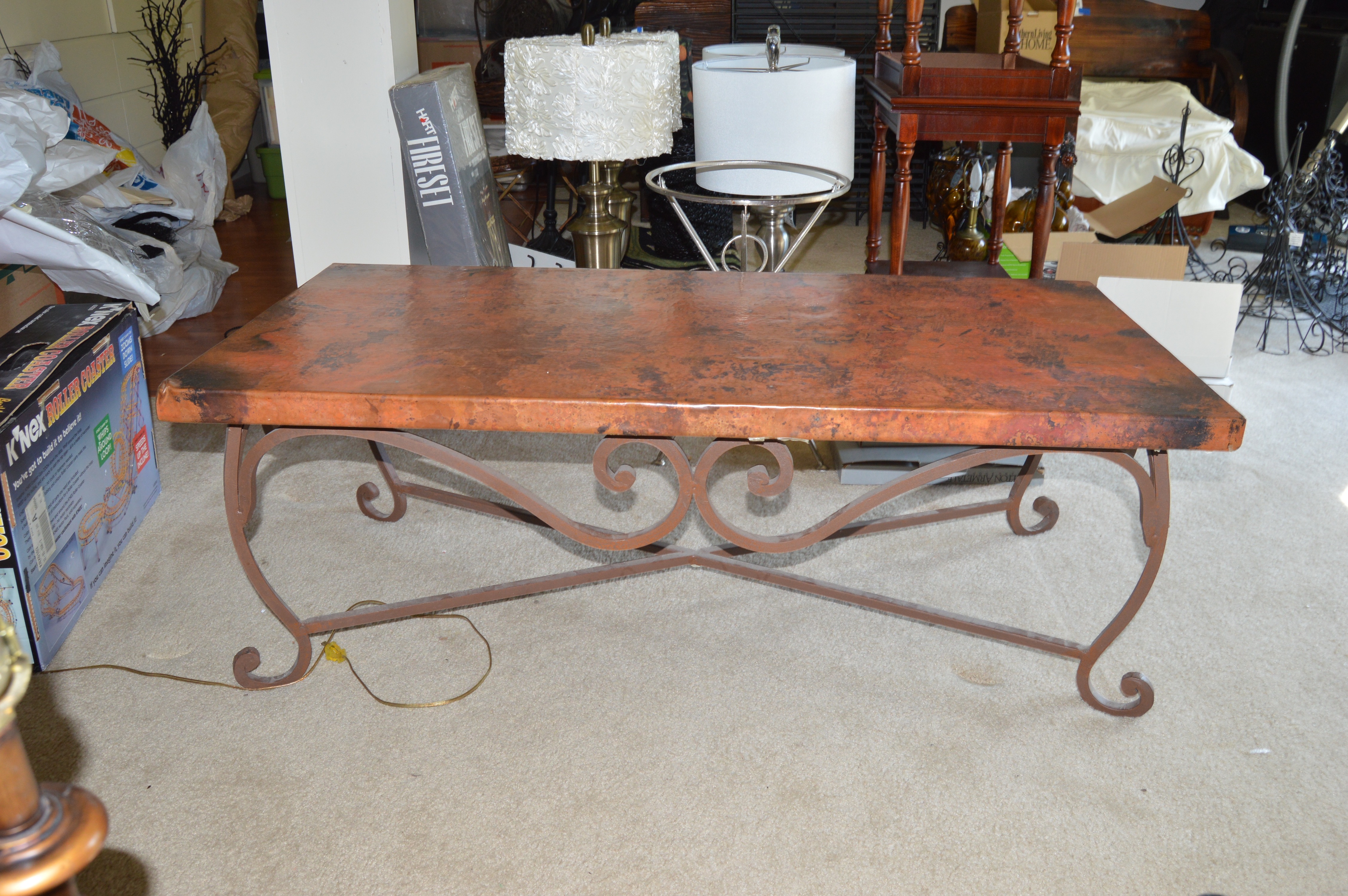 Copper Top Coffee Table from Arhaus EBTH