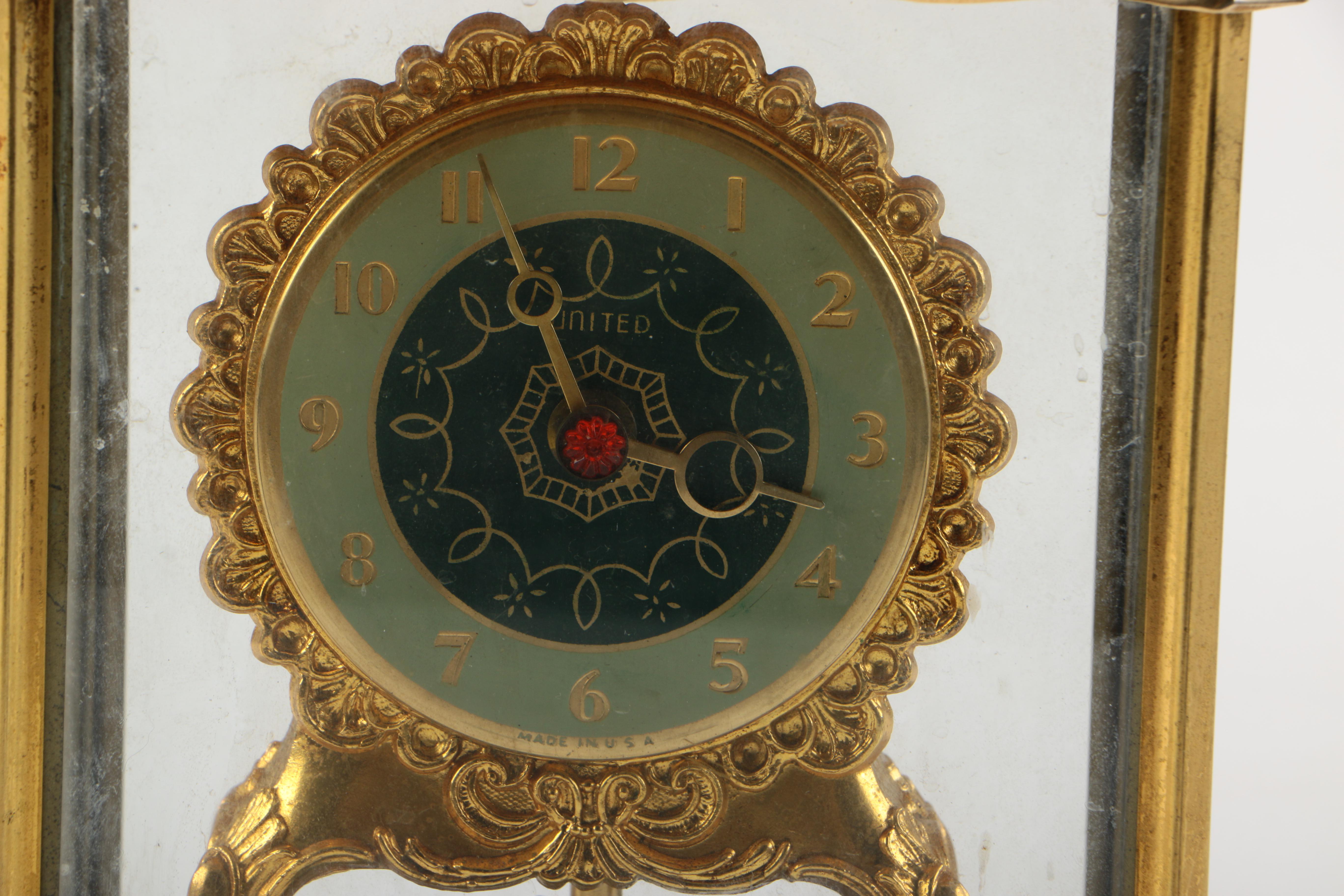 Vintage United Clock Company Mantel Clock Model 990 EBTH