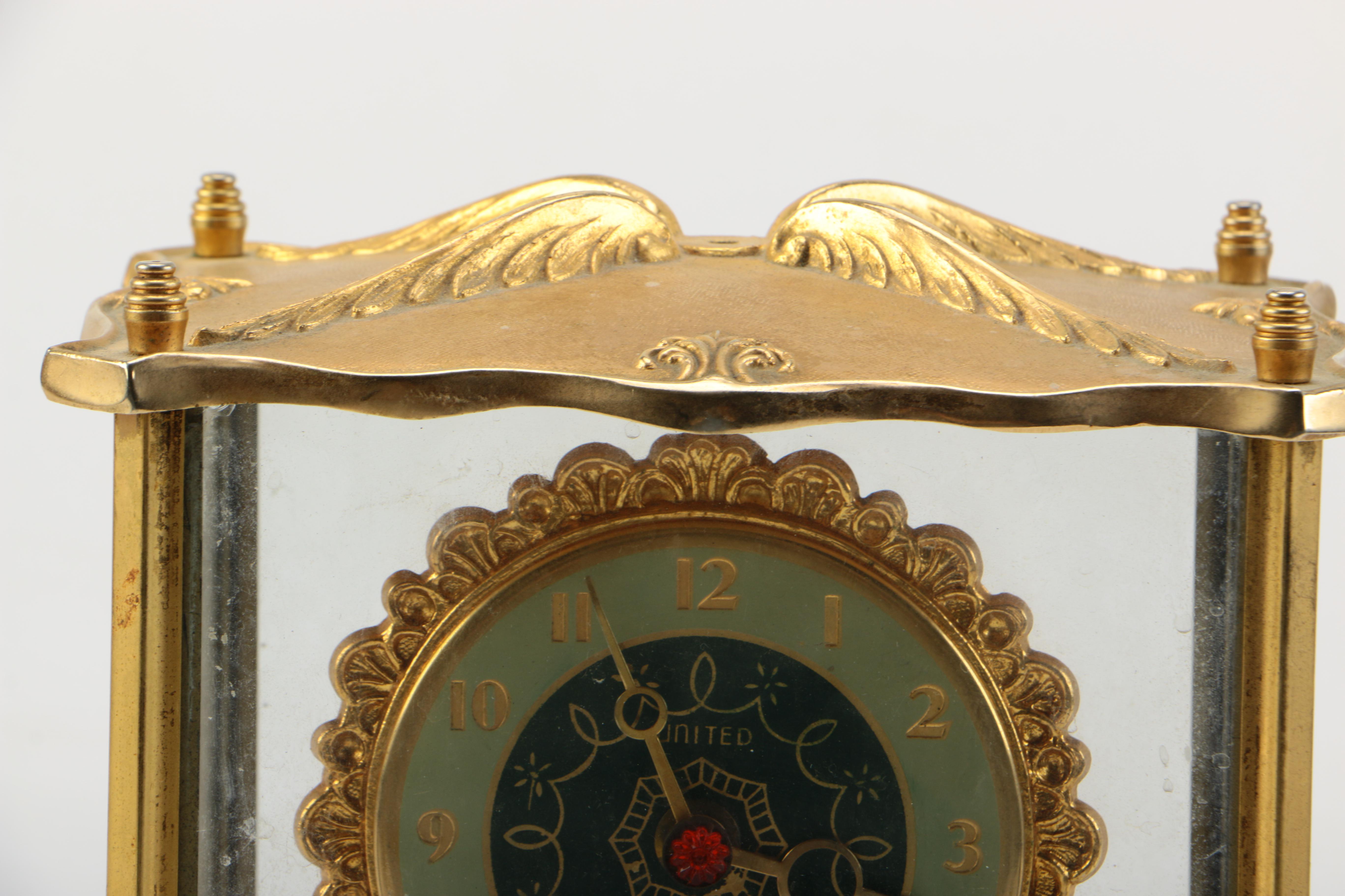 Vintage United Clock Company Mantel Clock Model 990 EBTH