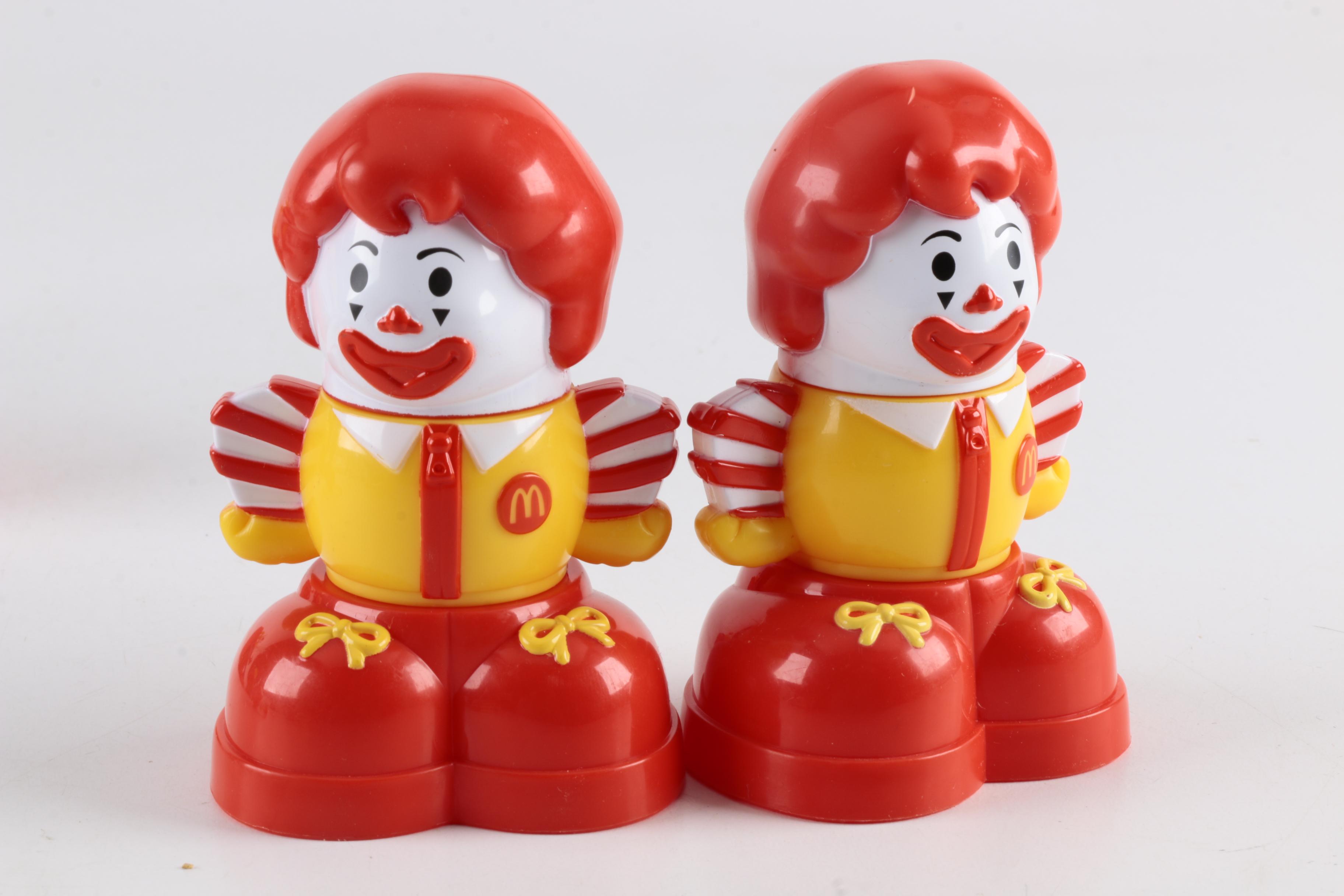 McDonald's Themed Plastic Toys and Ceramic Salt and Pepper Shaker EBTH