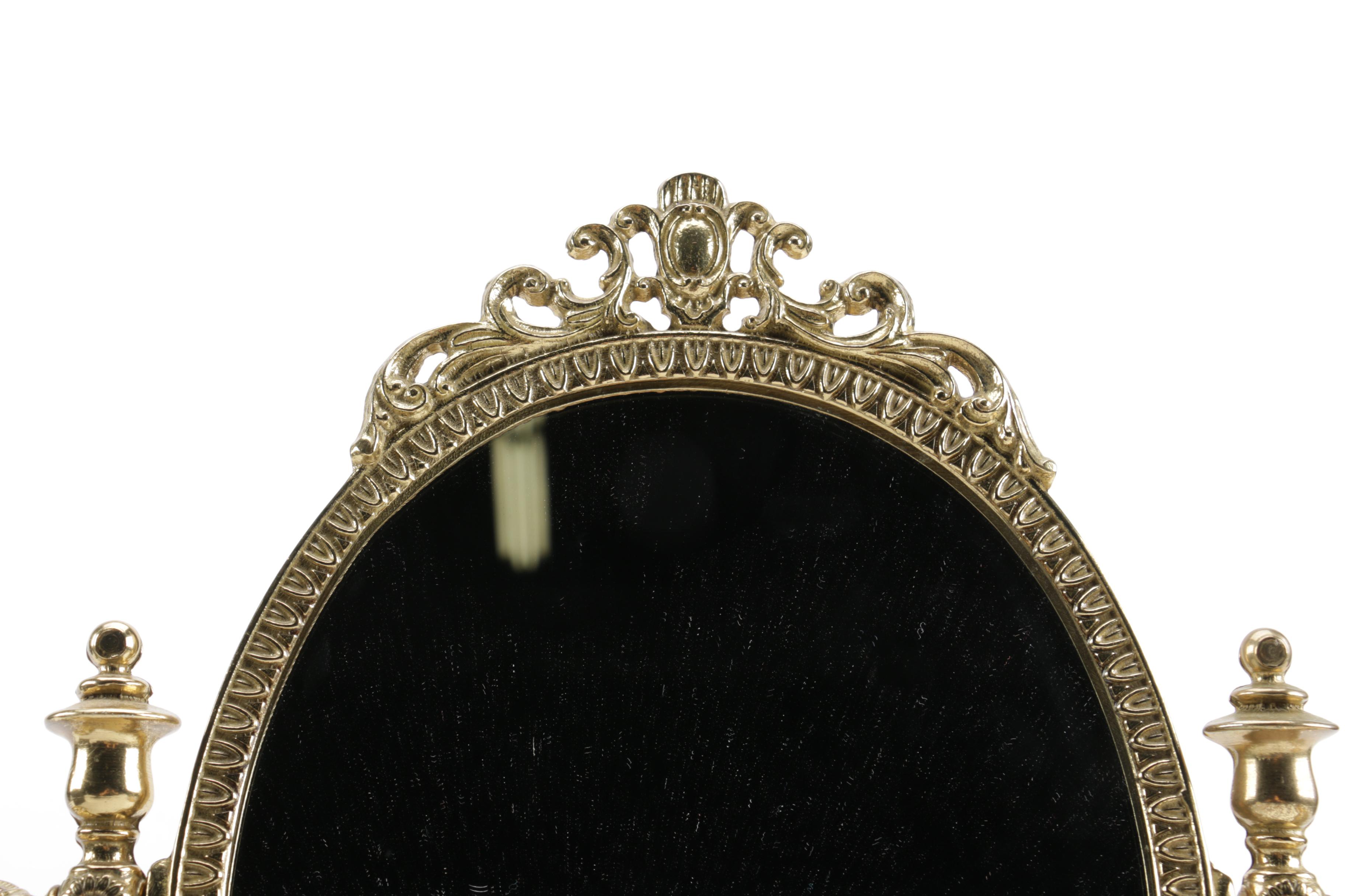Victorian Style Vanity Mirror and Tray EBTH