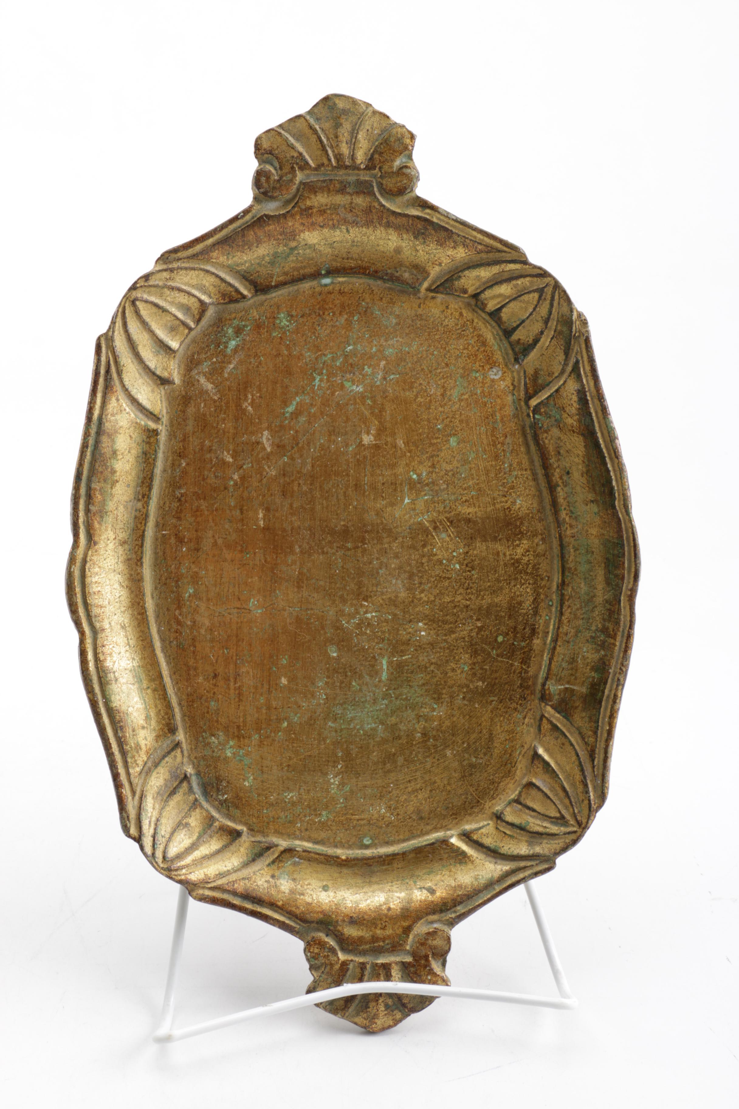 Victorian Style Vanity Mirror and Tray EBTH