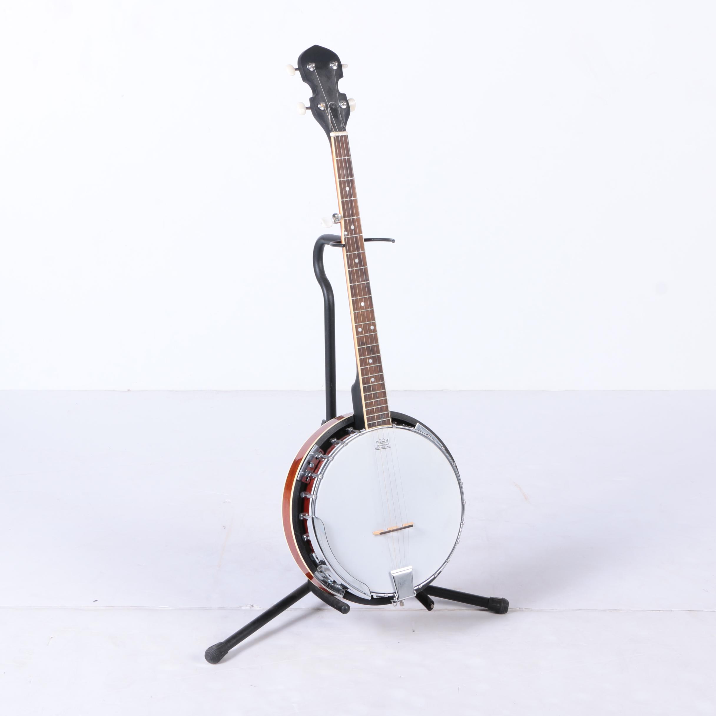 Resonator Banjo and Stand EBTH