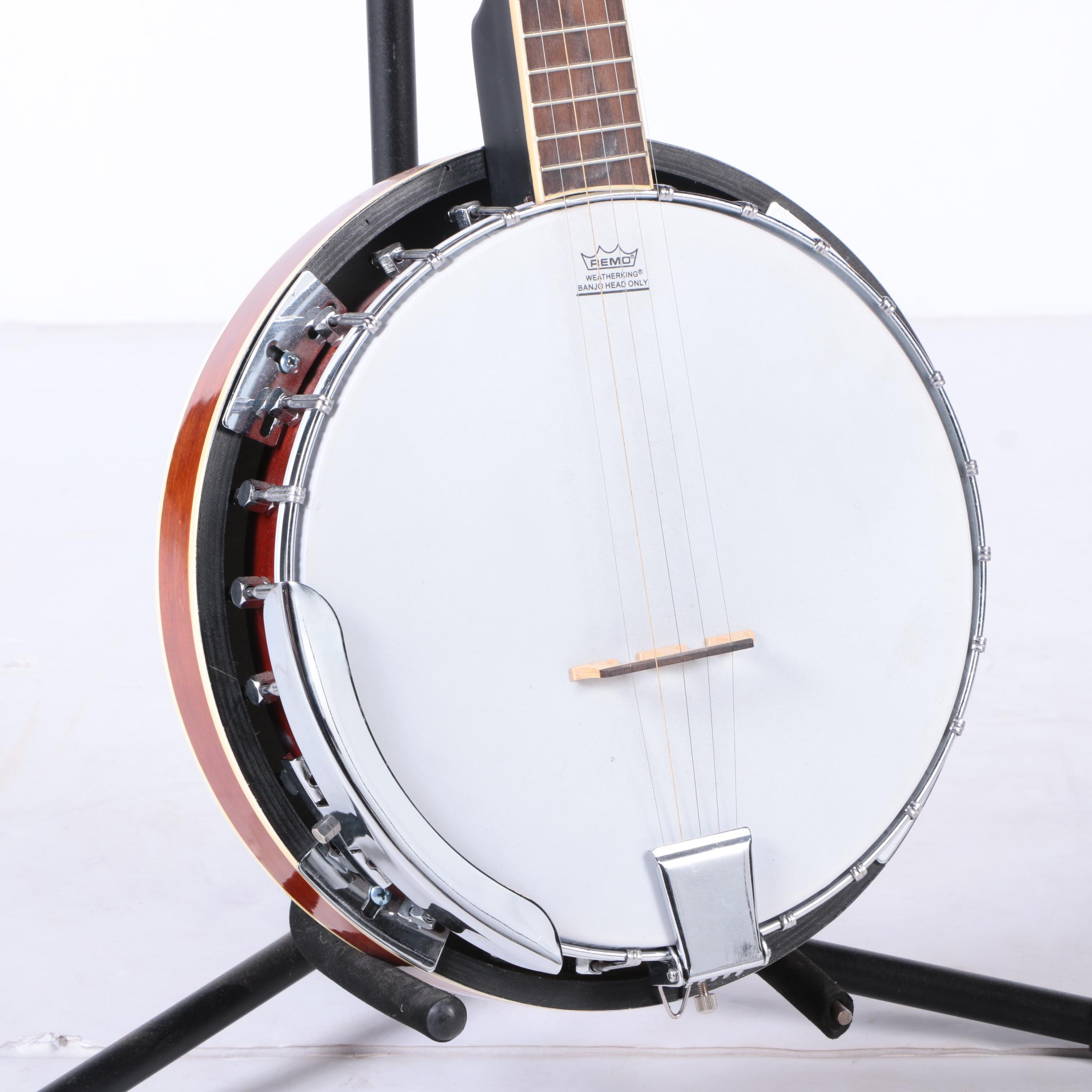 Resonator Banjo and Stand EBTH