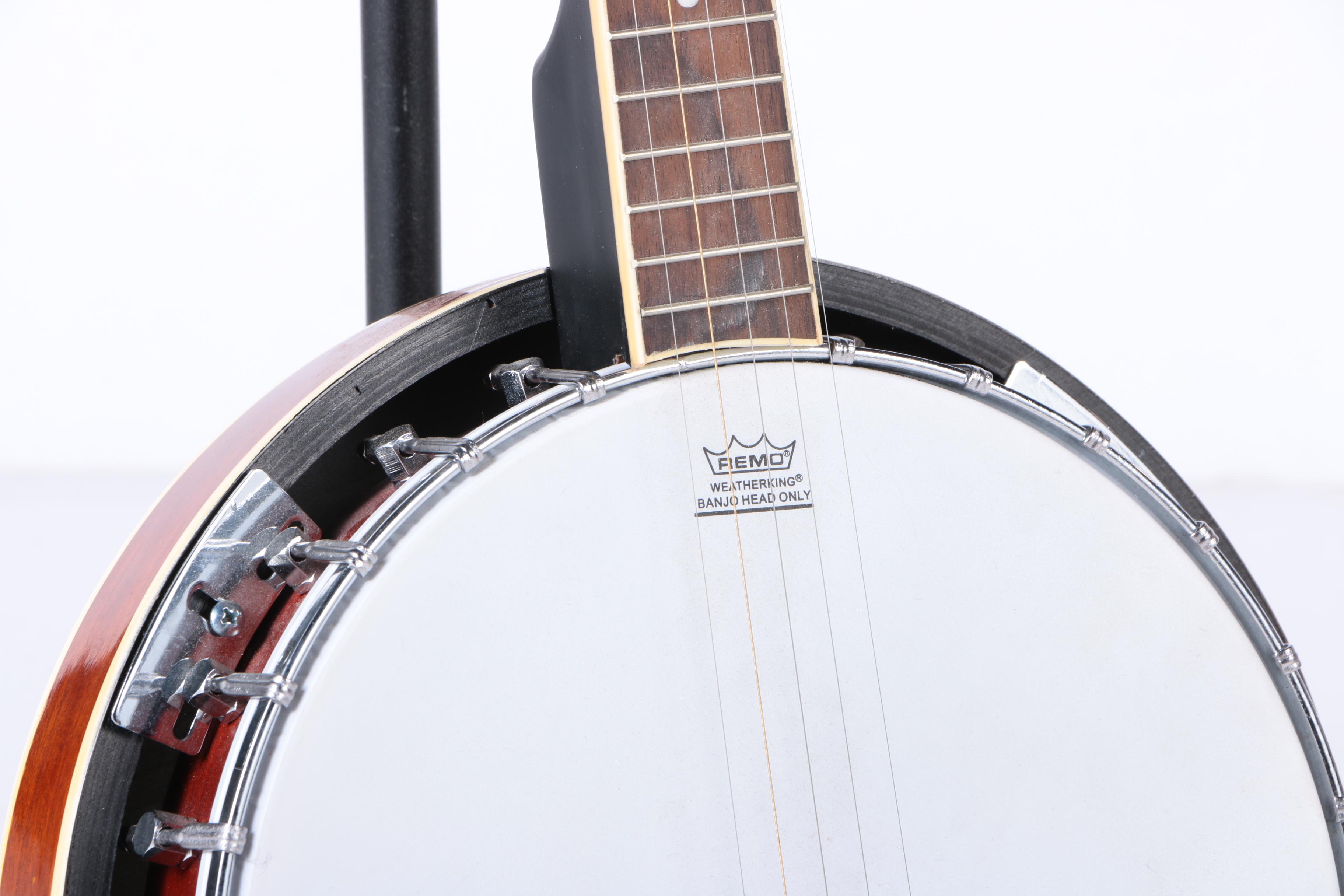 Resonator Banjo and Stand EBTH