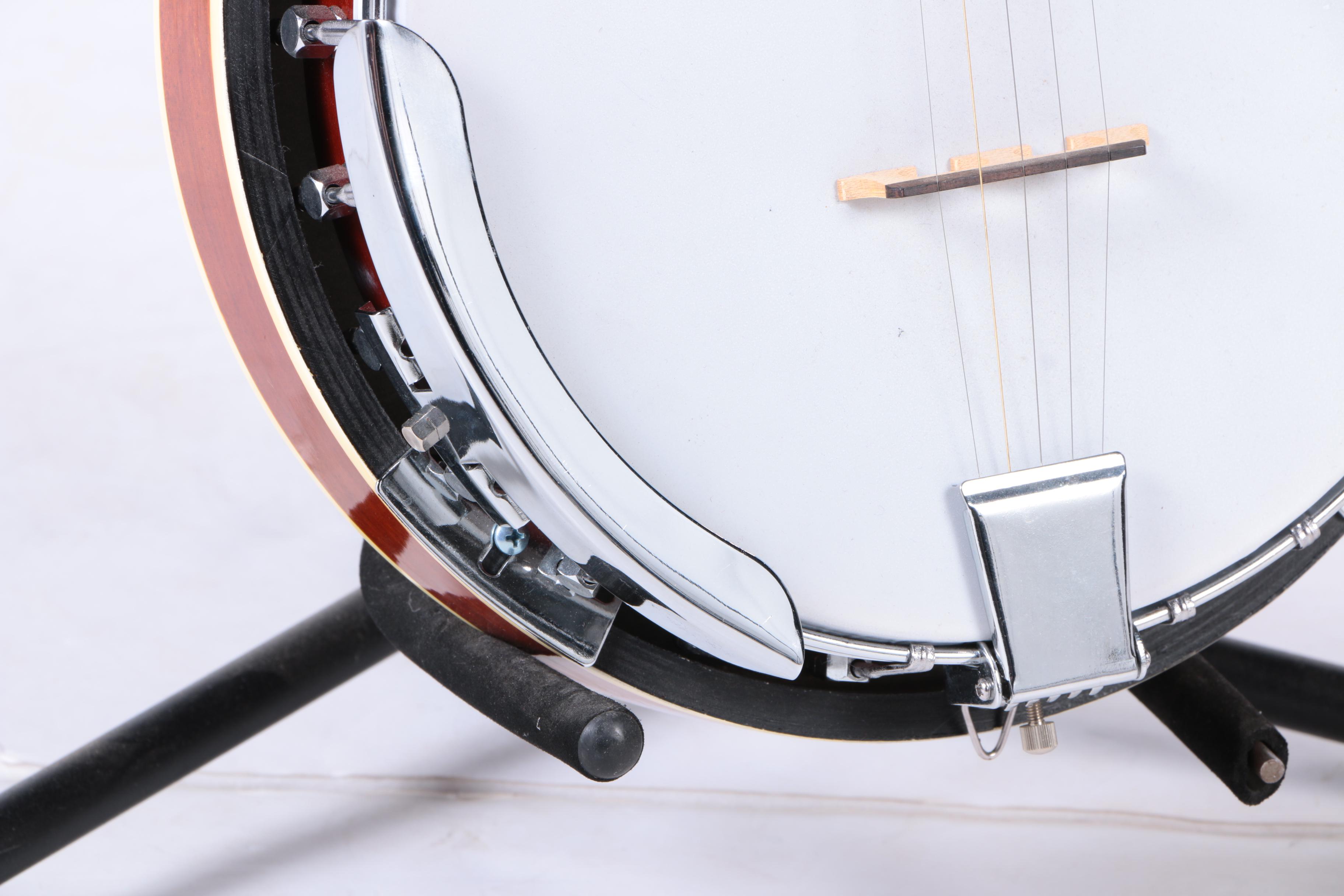 Resonator Banjo and Stand EBTH