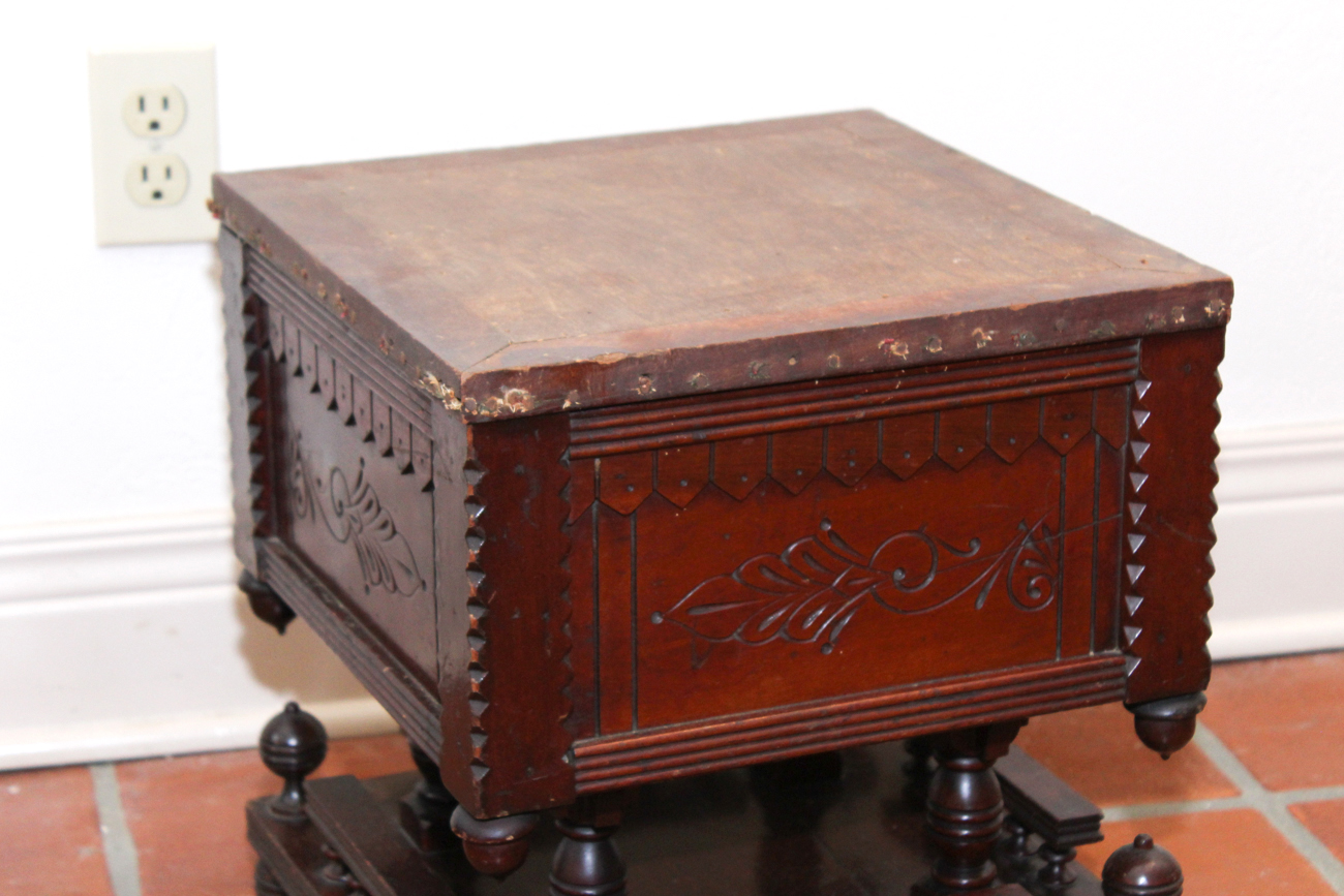 Eastlake Period Sewing Box Footstool EBTH