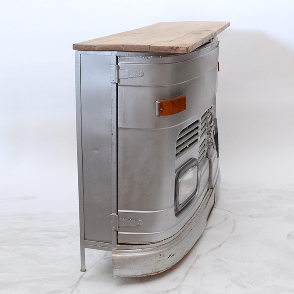 Repurposed Metal with Wood Top EBTH