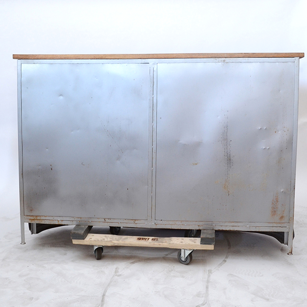 Repurposed Metal with Wood Top EBTH