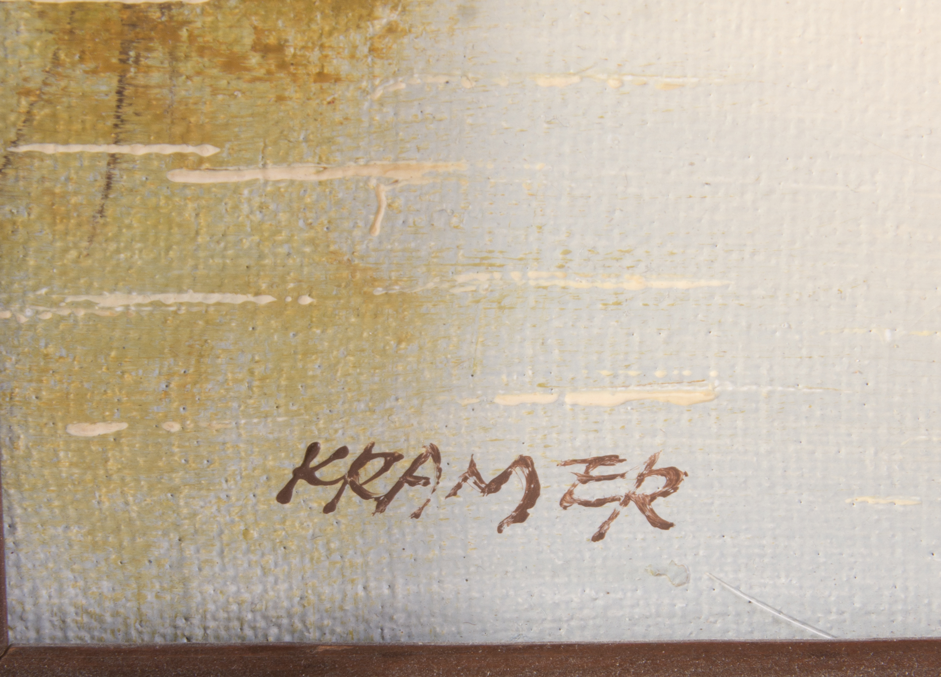 Kramer Oil on Canvas Painting EBTH