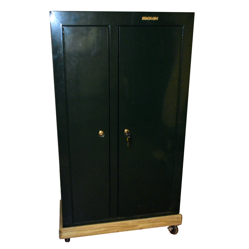 Green Metal Gun Safe by StackOn EBTH