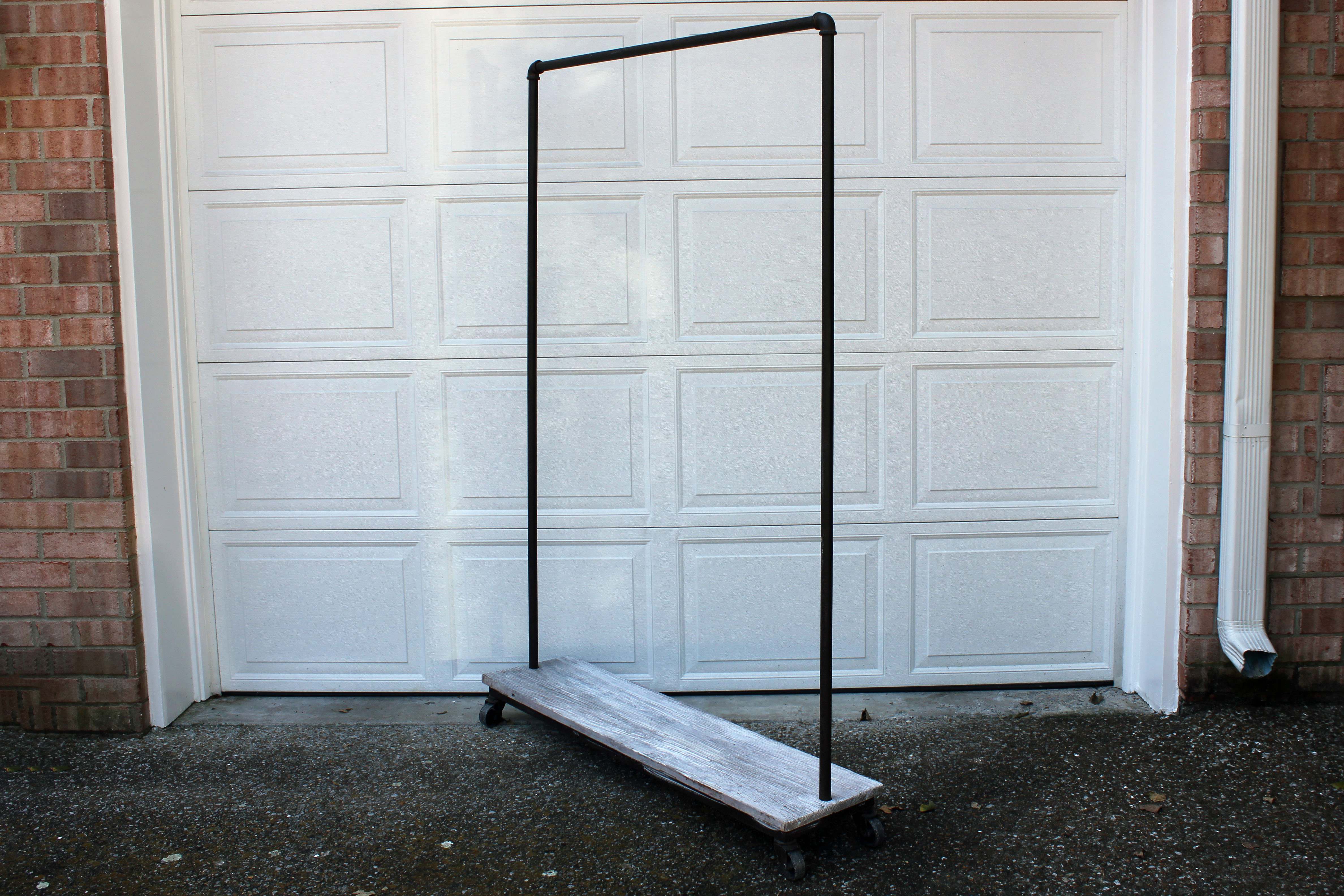 Vintage Rolling Clothes Rack EBTH
