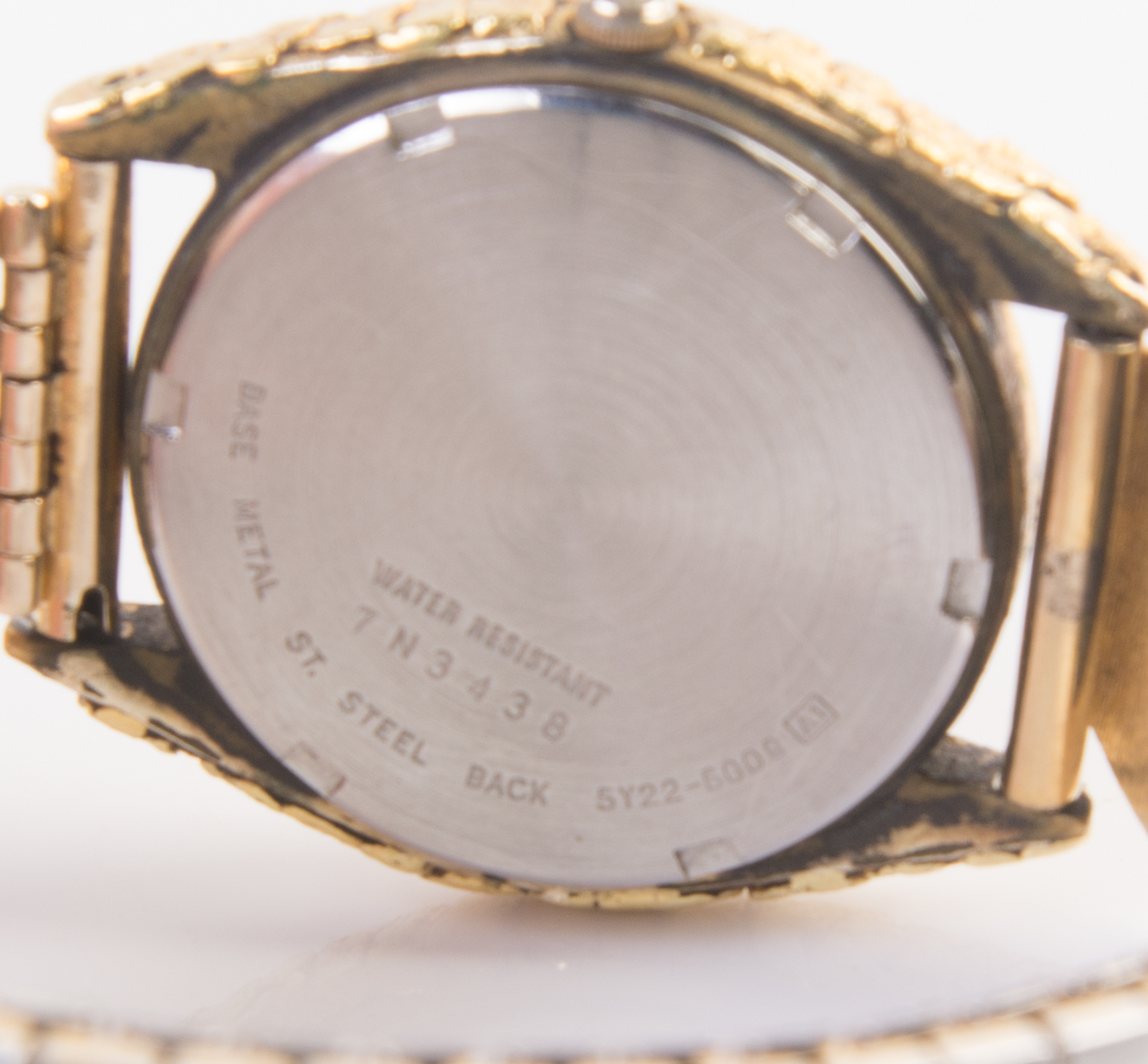 Seiko Wristwatch With 10K Yellow Gold, Opal and 22K Alaskan Gold Nugget