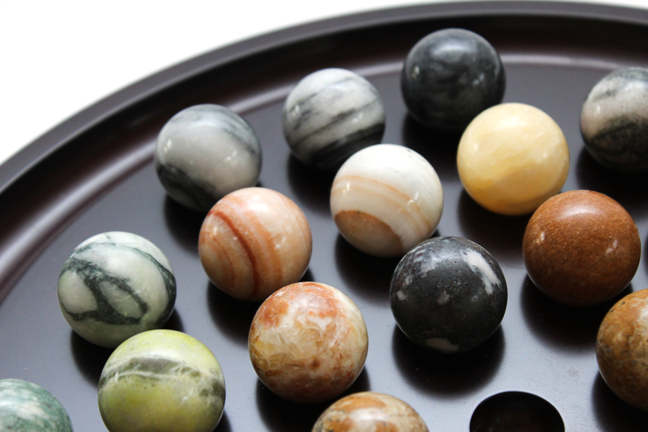 Bombay Company Marble Solitaire Game EBTH