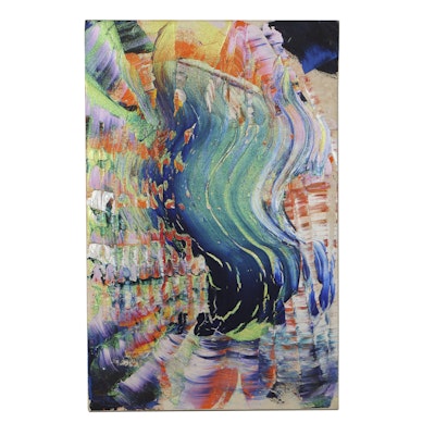 Roy Lerner Acrylic Painting on Canvas "Full-Size-Soul" Roy Lerner Acrylic Painting on Canvas "Full-Size-Soul"