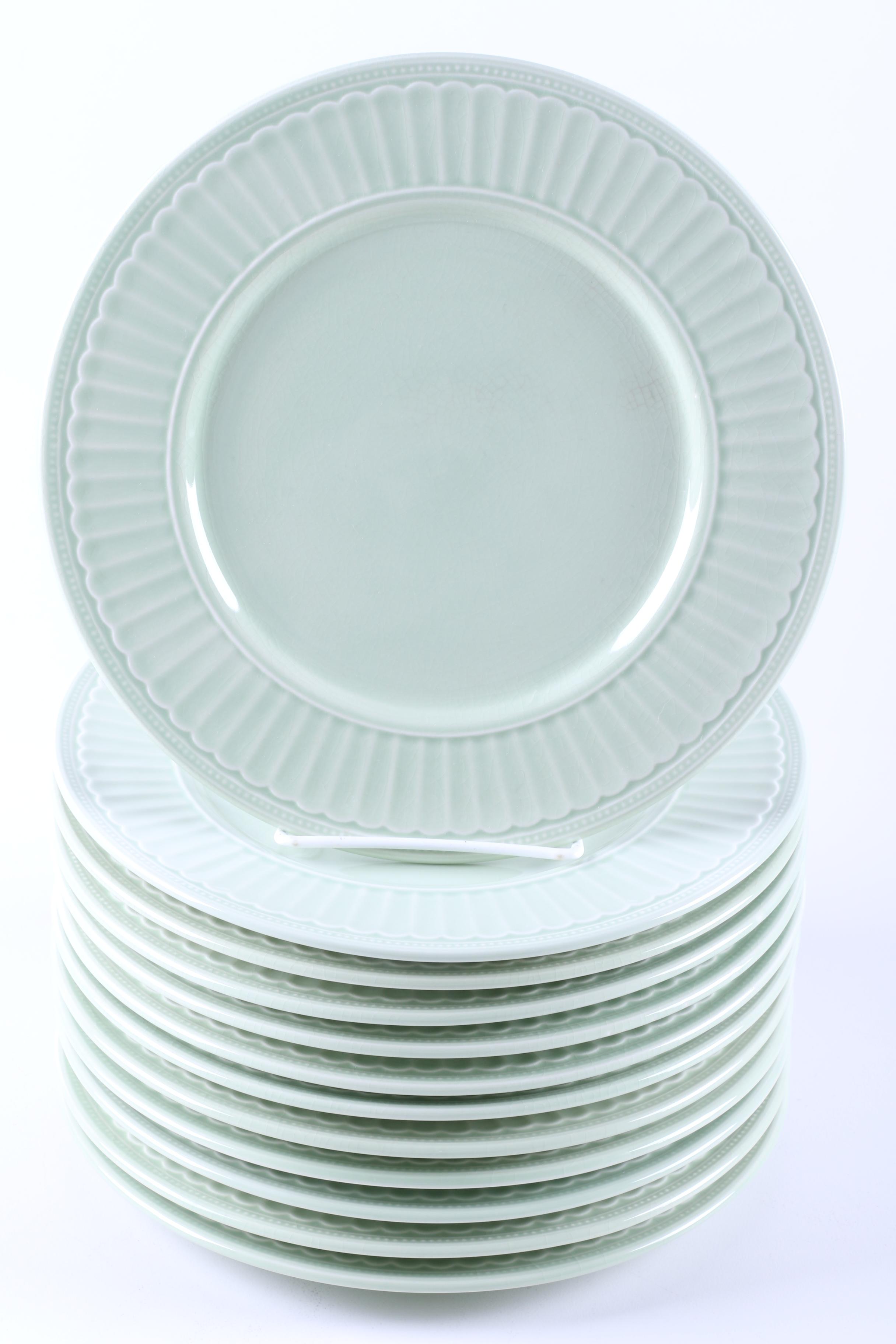 JC Penney "Coventry Sage" Dinnerware Set EBTH