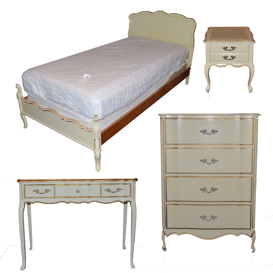 French Provincial Style Four Piece Bedroom Set By Dixie