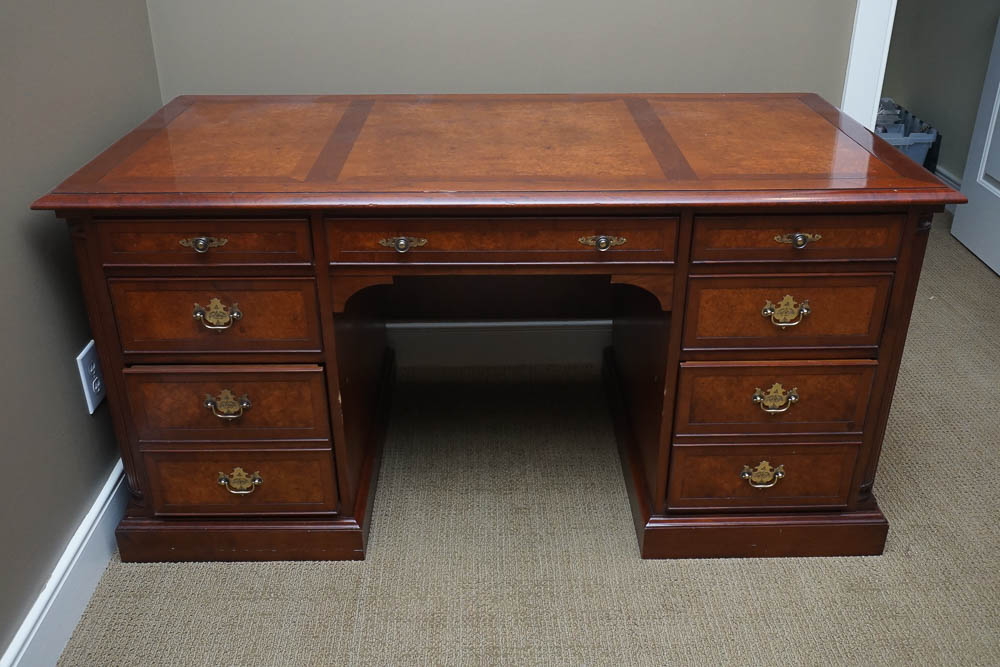 Double Pedestal Executive Desk by Hekman EBTH